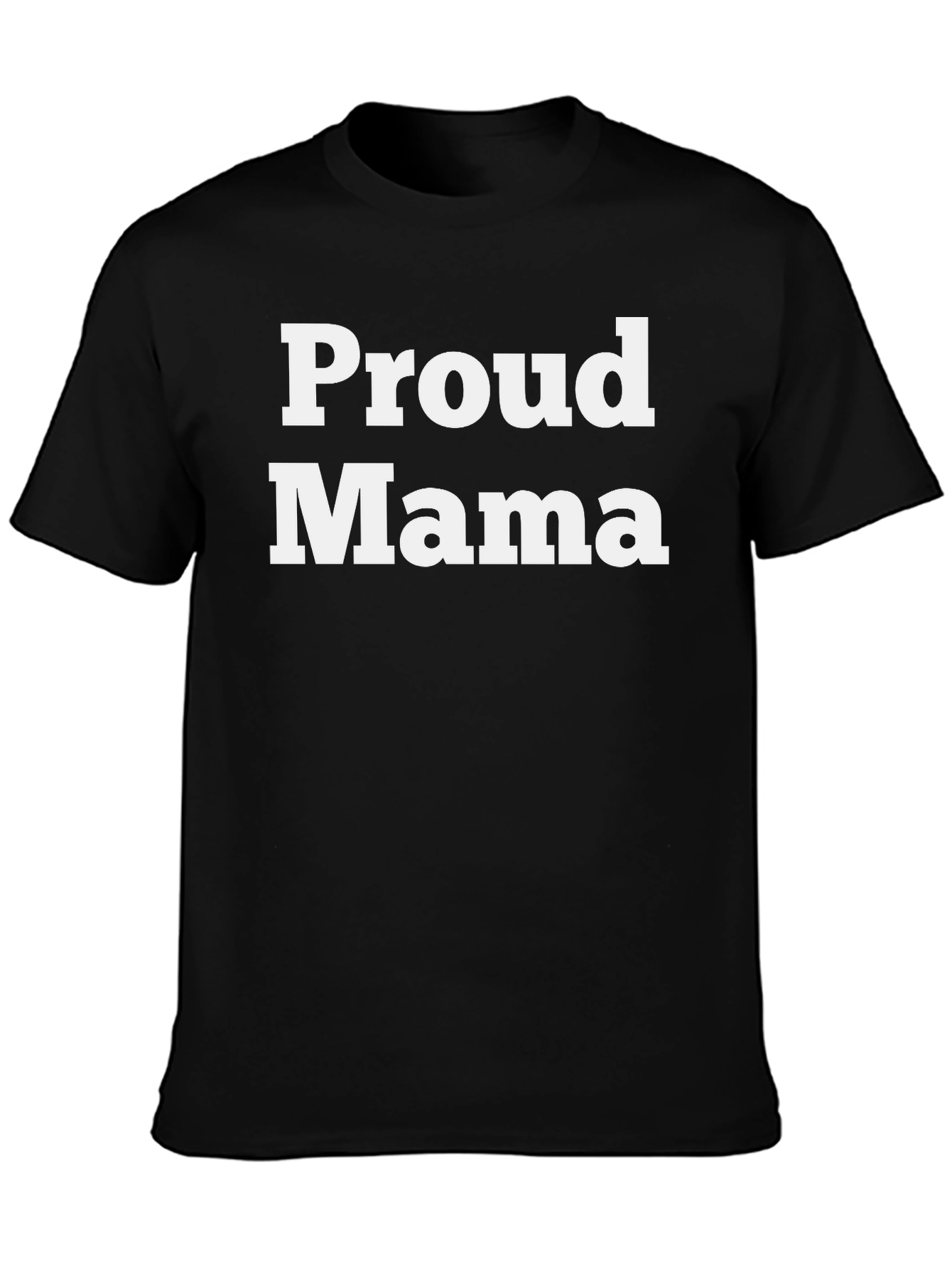 Black Proud Mama Graphic T-Shirt - Black view 3