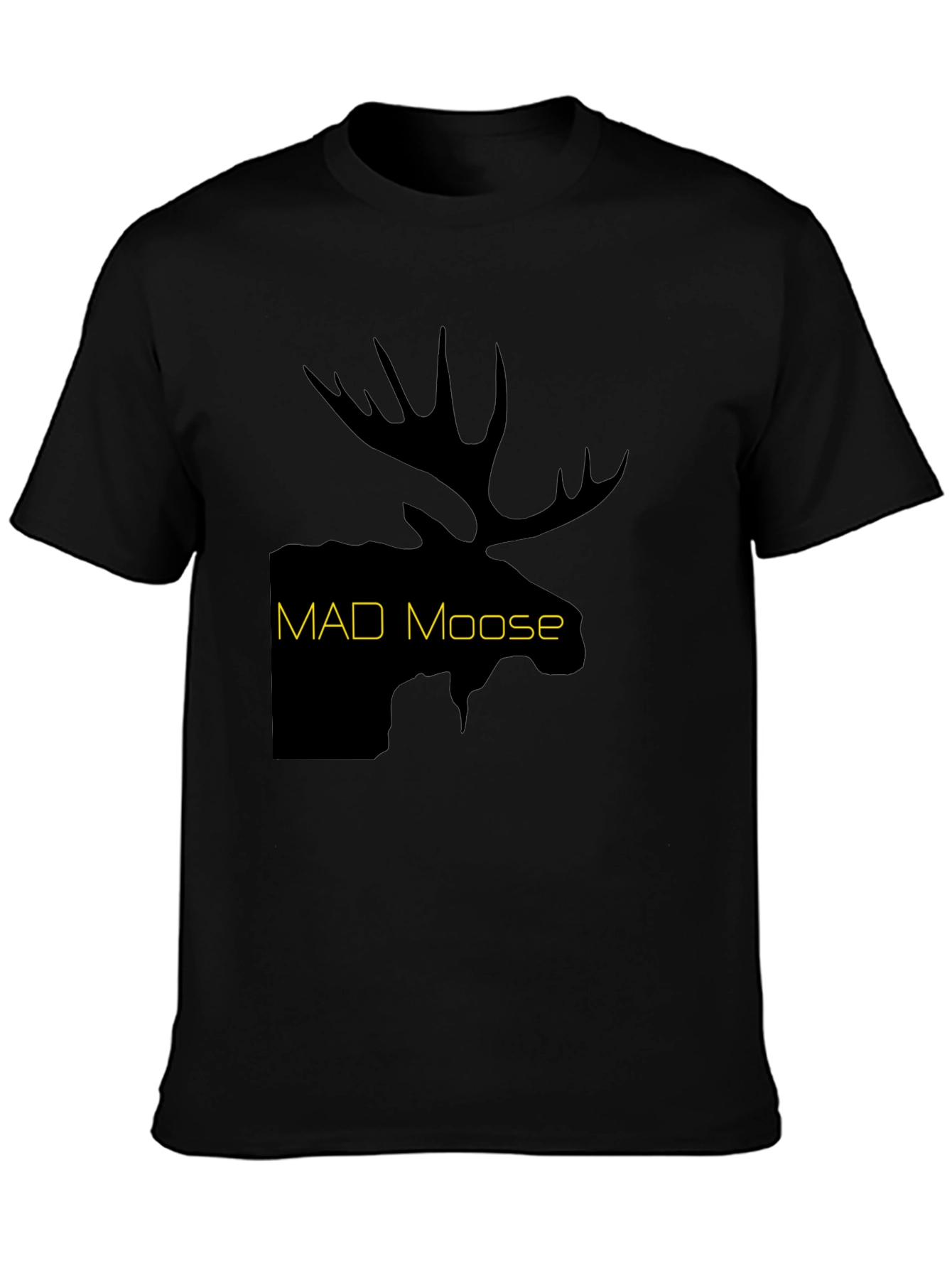 Black Mad Moose Graphic T-Shirt - Black view 3