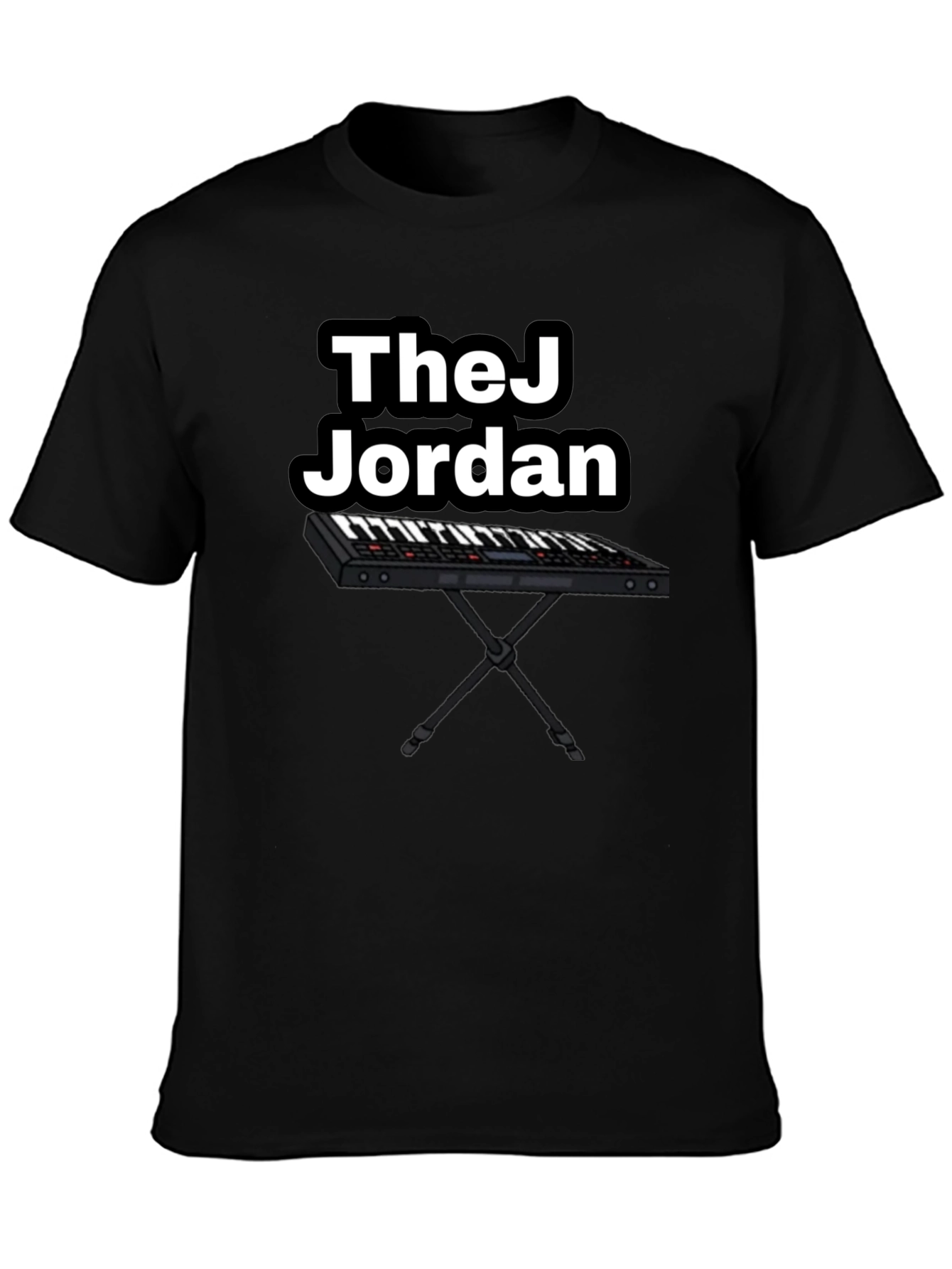 Black TheJ Jordan Keyboard Graphic Tee - Black view 3