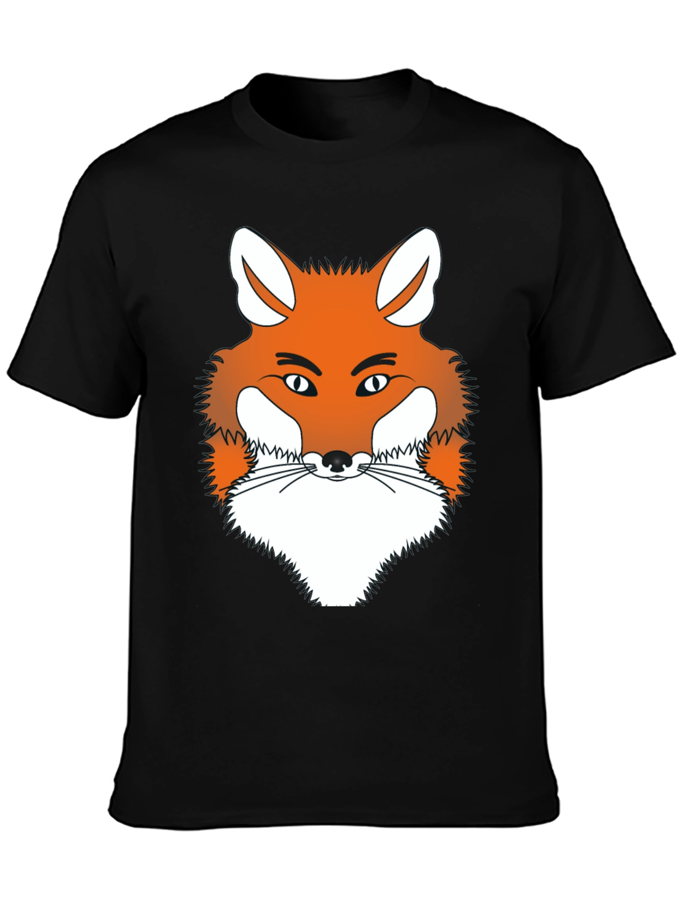 Fox Graphic Tee - Men's Black Crew Neck T-Shirt - 3