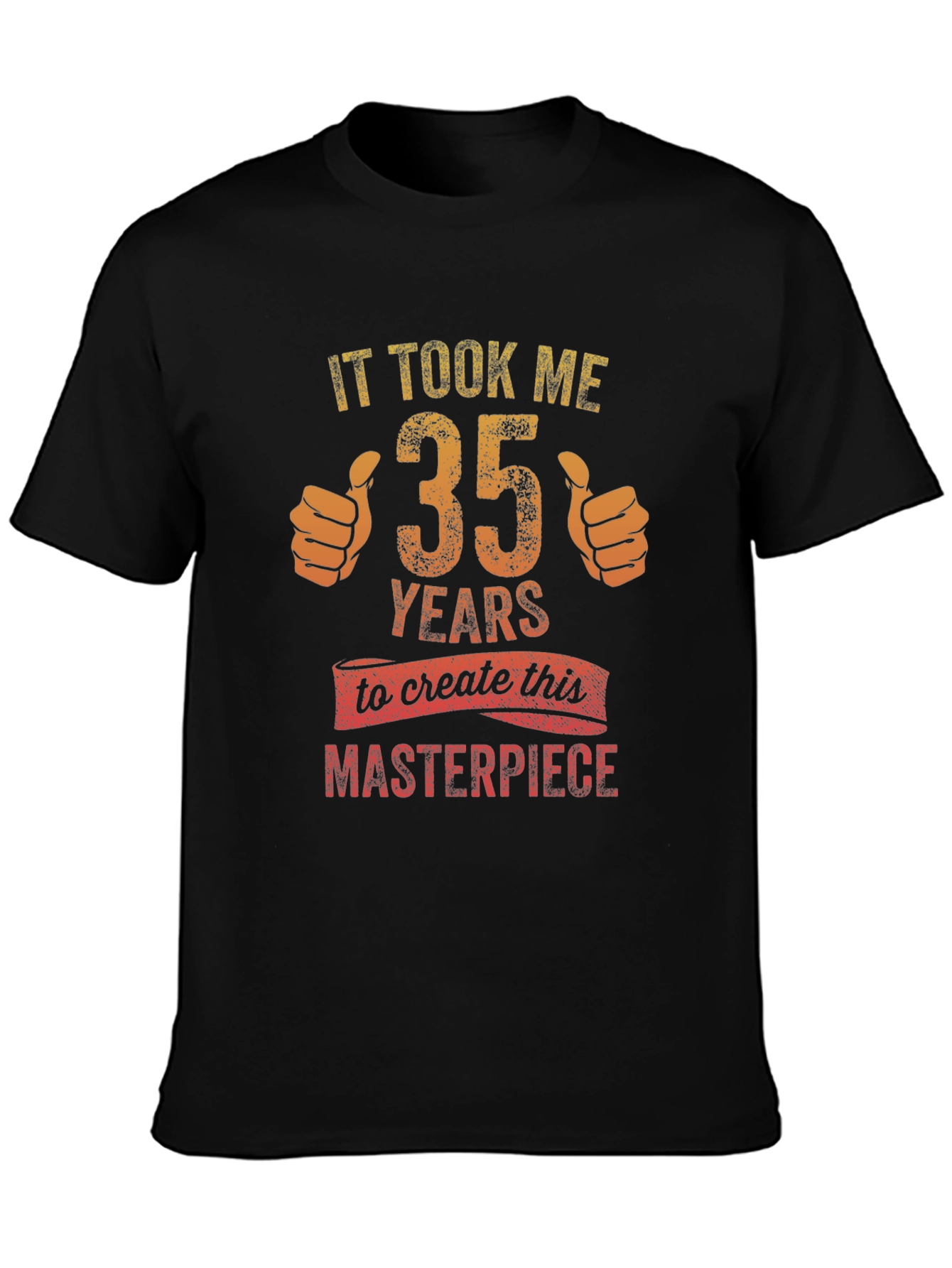 Black 35 Years Masterpiece Graphic Tee - Black view 3