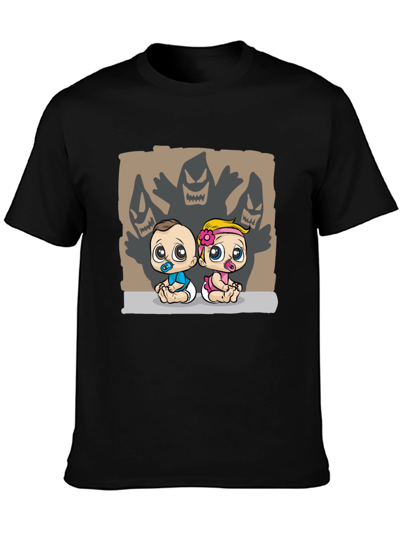 Black Baby Monster Shadow T-Shirt view 3