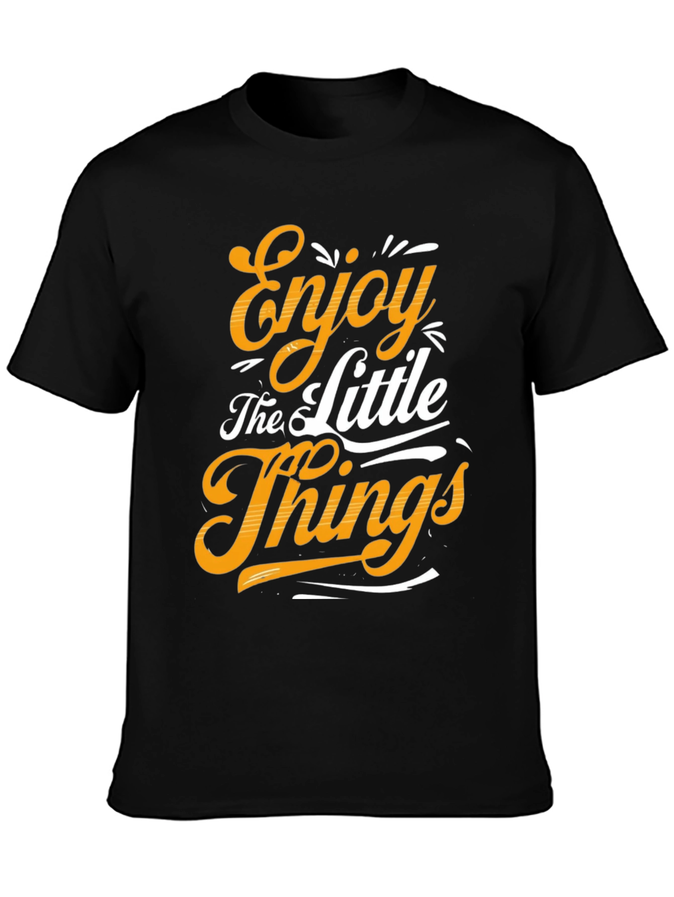 Black Enjoy the Little Things Graphic Tee view 3