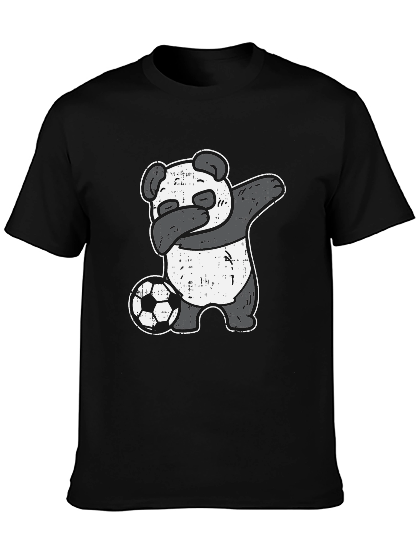 Black Panda Soccer Dab T-Shirt view 3
