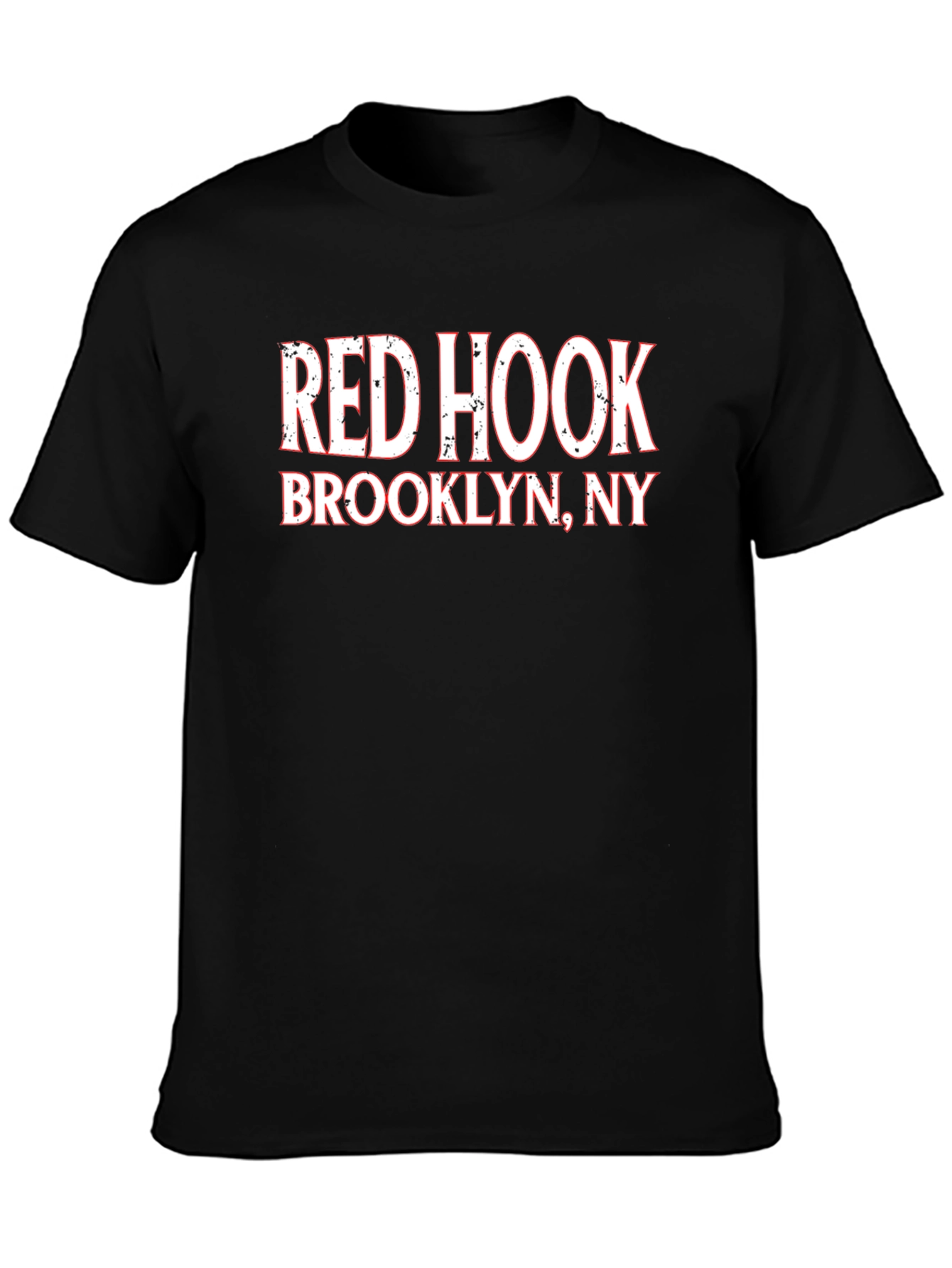 Black Red Hook Brooklyn NY Black Graphic T-Shirt view 3