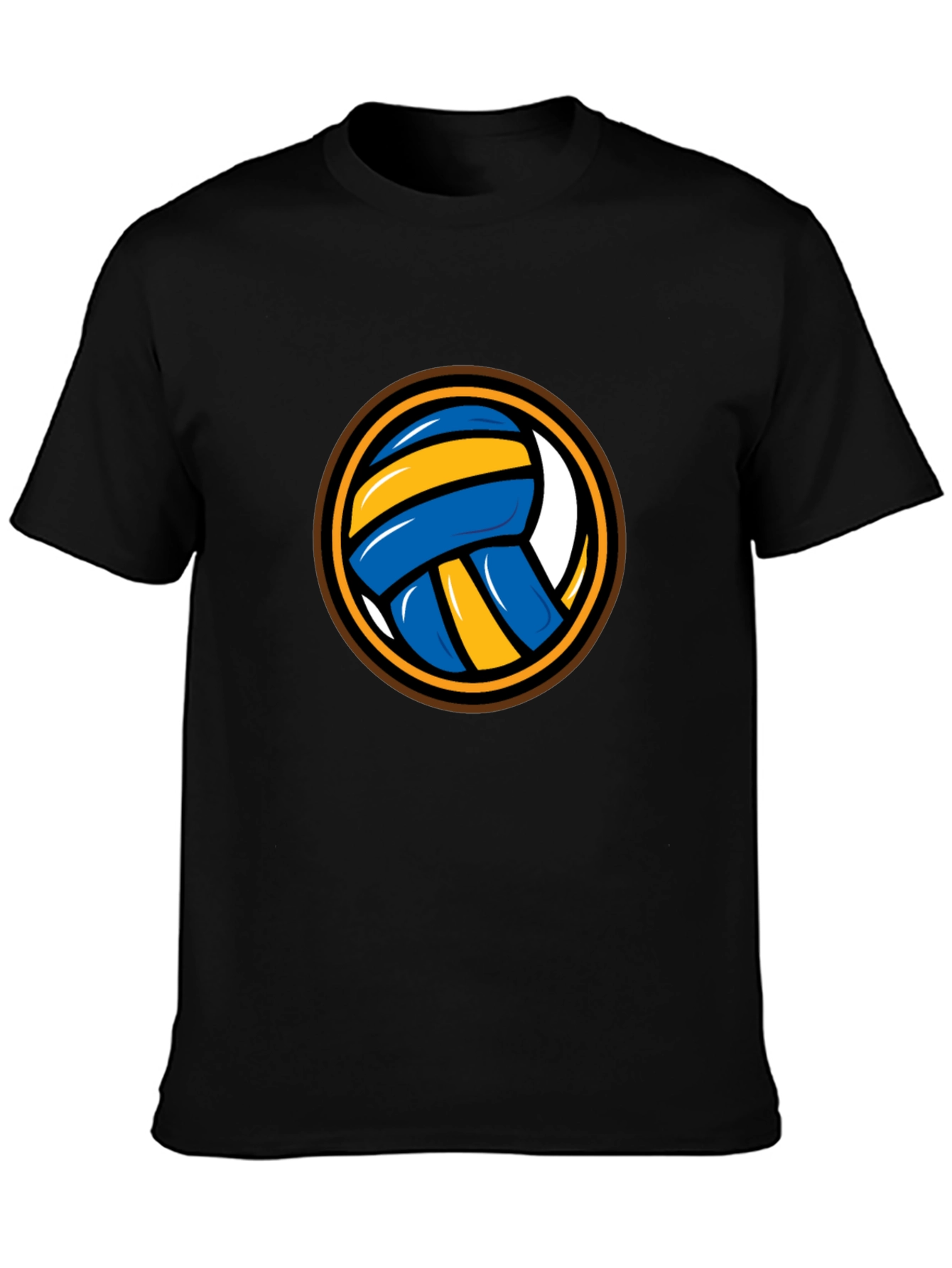 Volleyball Graphic Tee - Sporty Black T-Shirt - 3