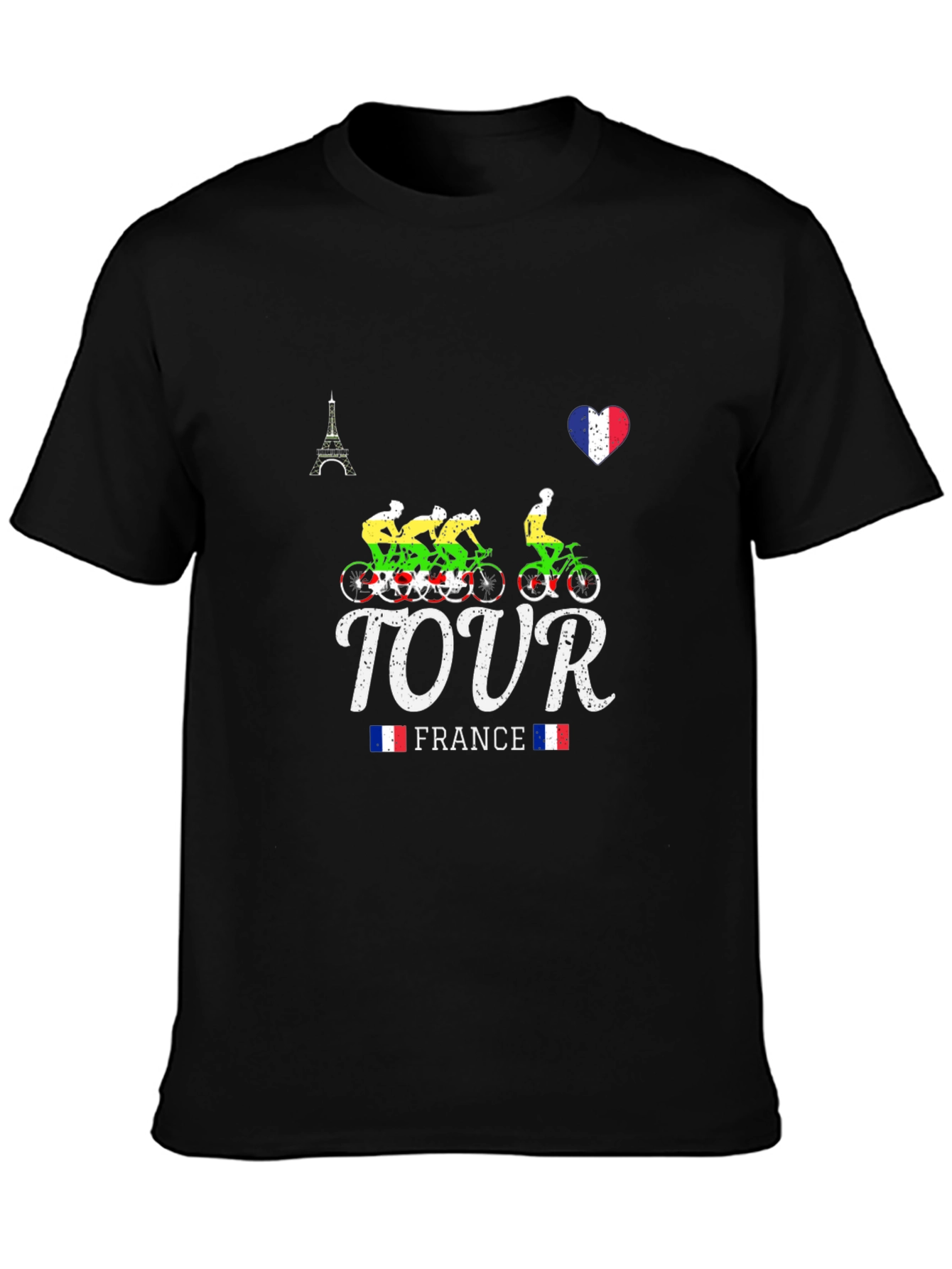Black Tour de France Graphic T-Shirt view 3