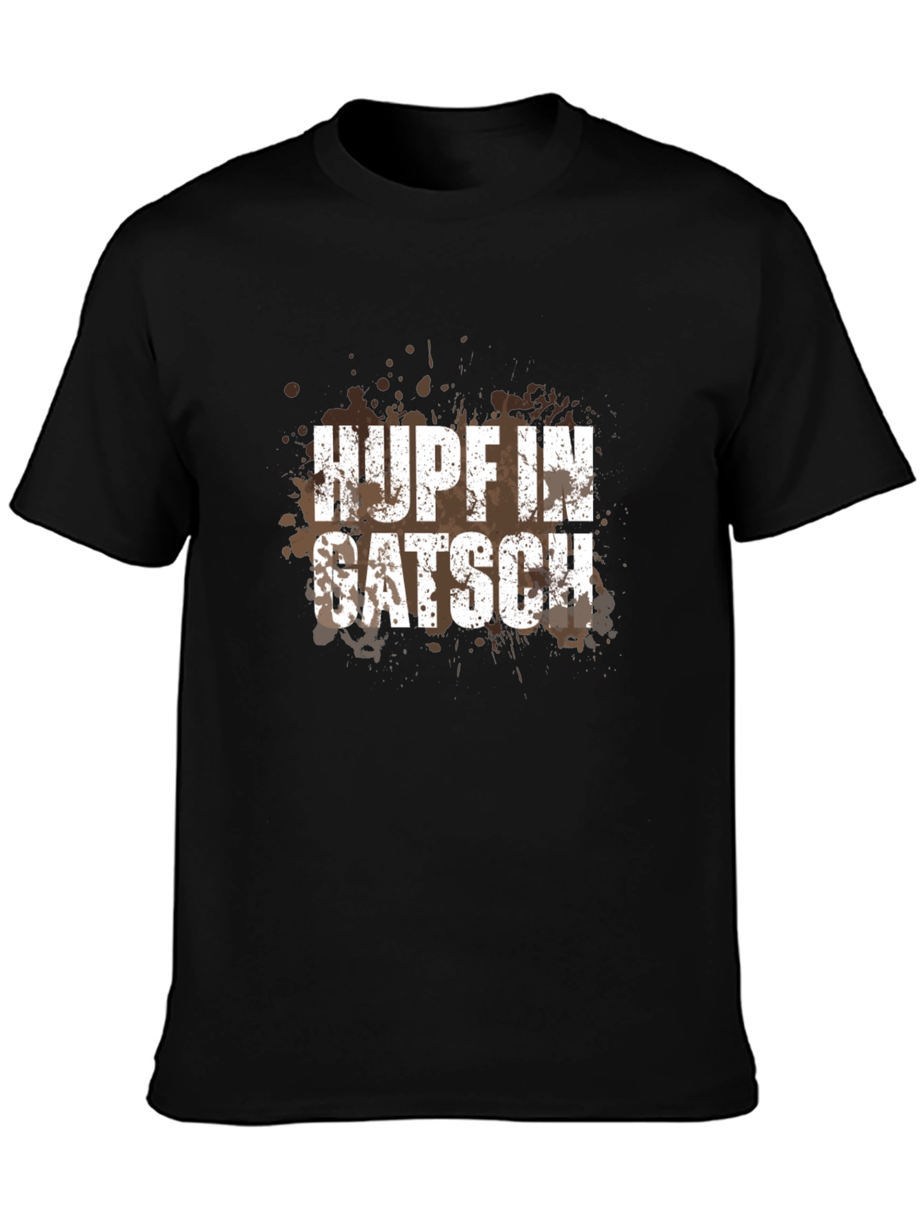 Hupf In Gatsch Men's Black Graphic T-Shirt - 3