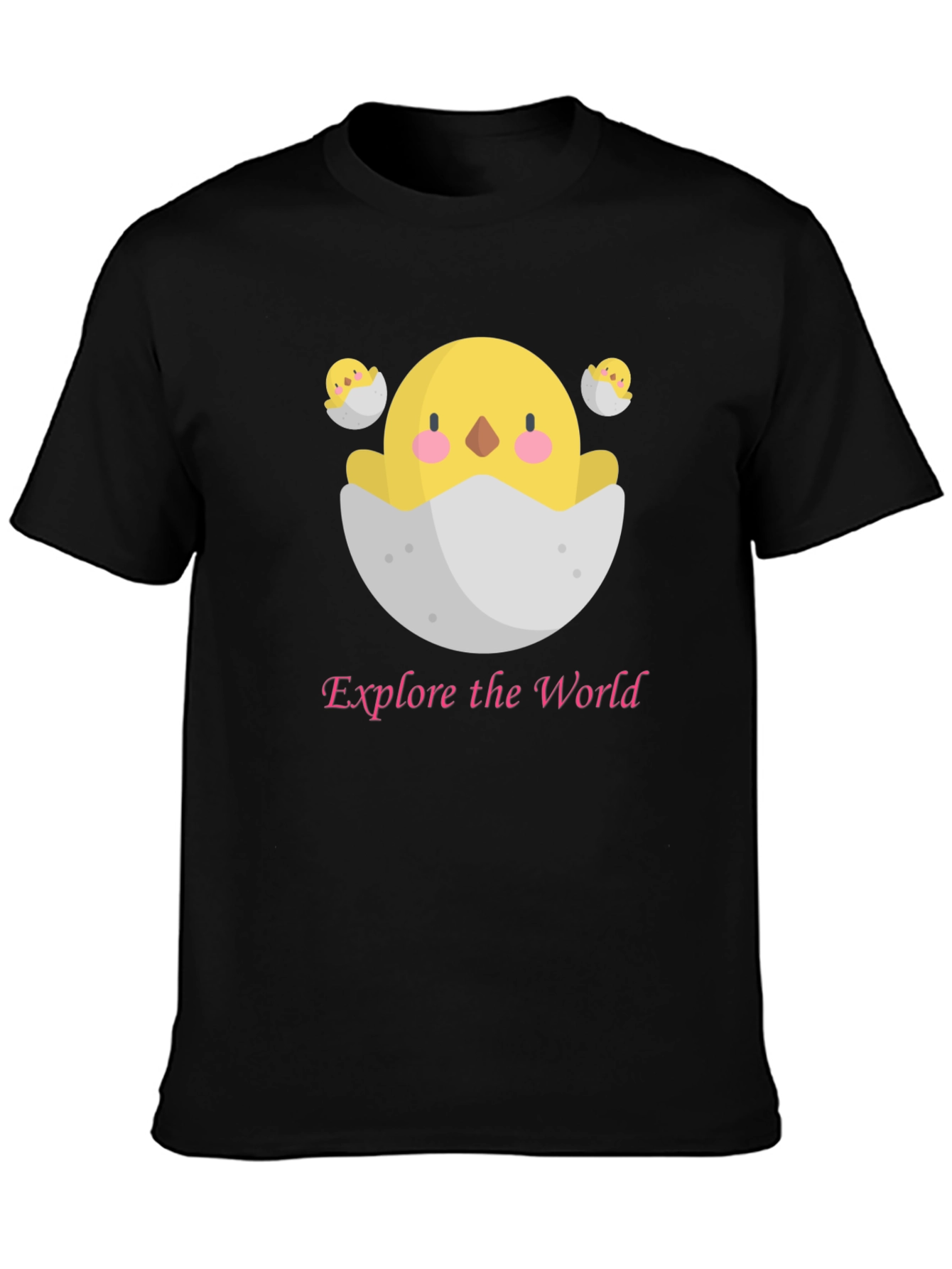 Black Explore the World Chick T-Shirt view 3