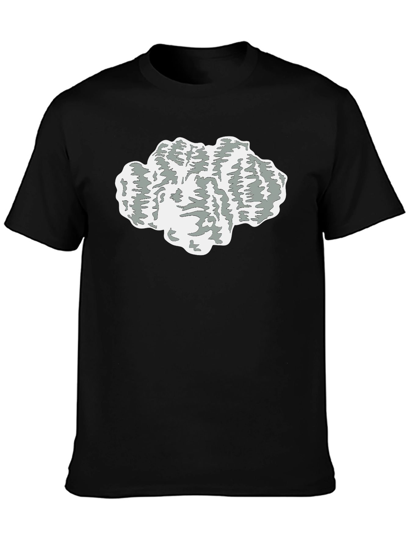 Black Cloud Graphic Tee - Unique Design, Soft Fabric view 3