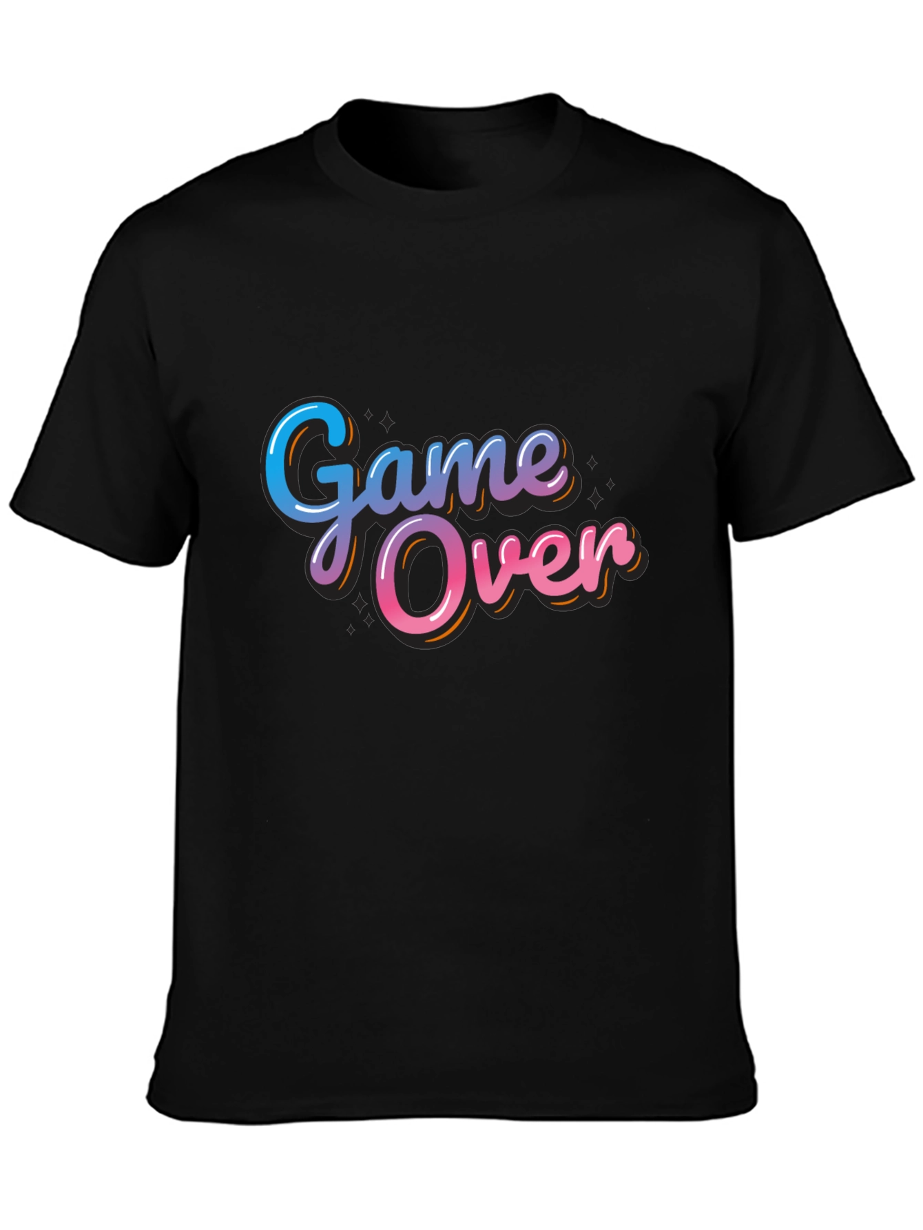 Black Game Over T-Shirt - Stylish Graphic Tee view 3