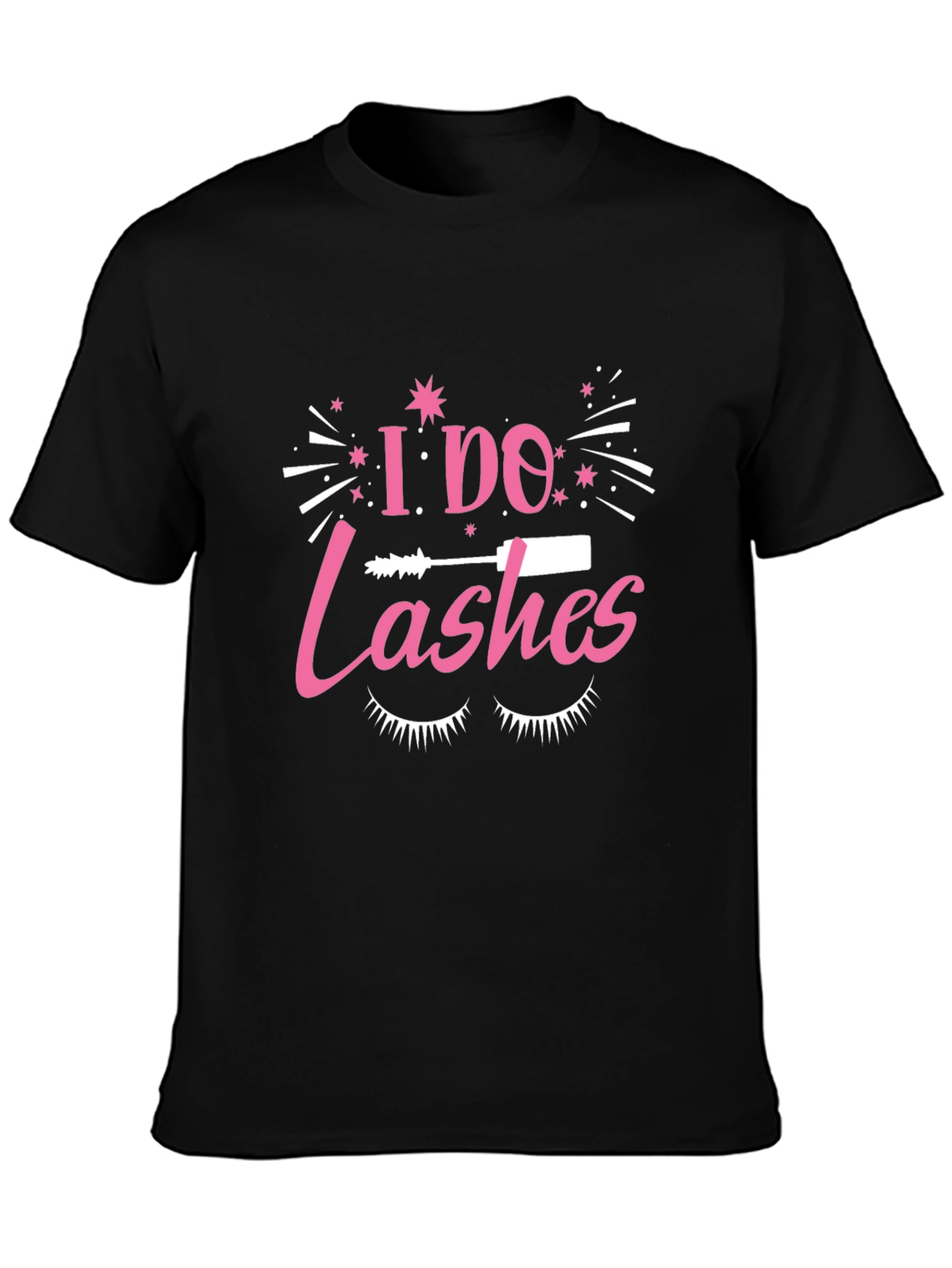 Black I Do Lashes T-Shirt - Eyelash Tech Apparel view 3