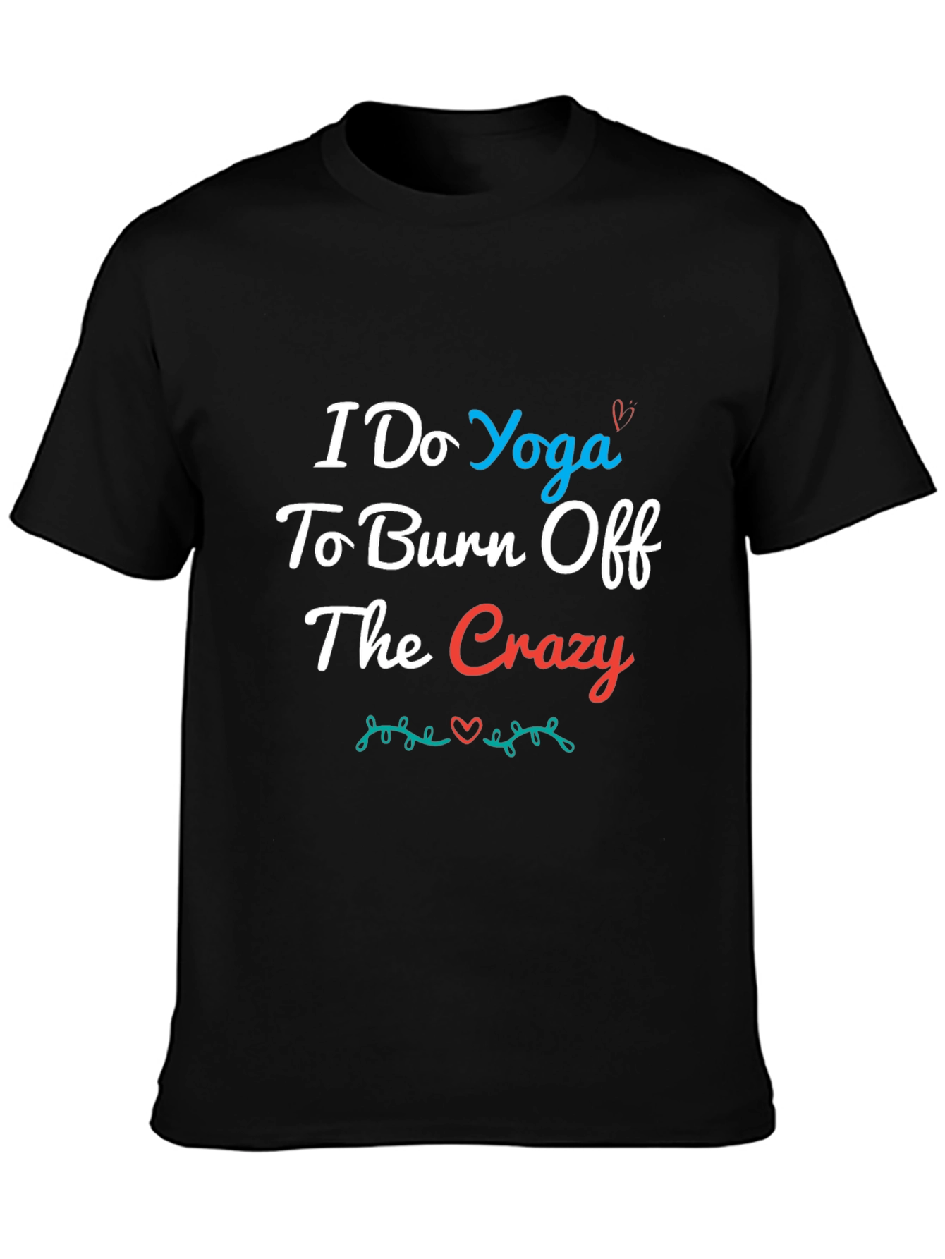 Black Yoga Crazy Burn Off Tee view 3