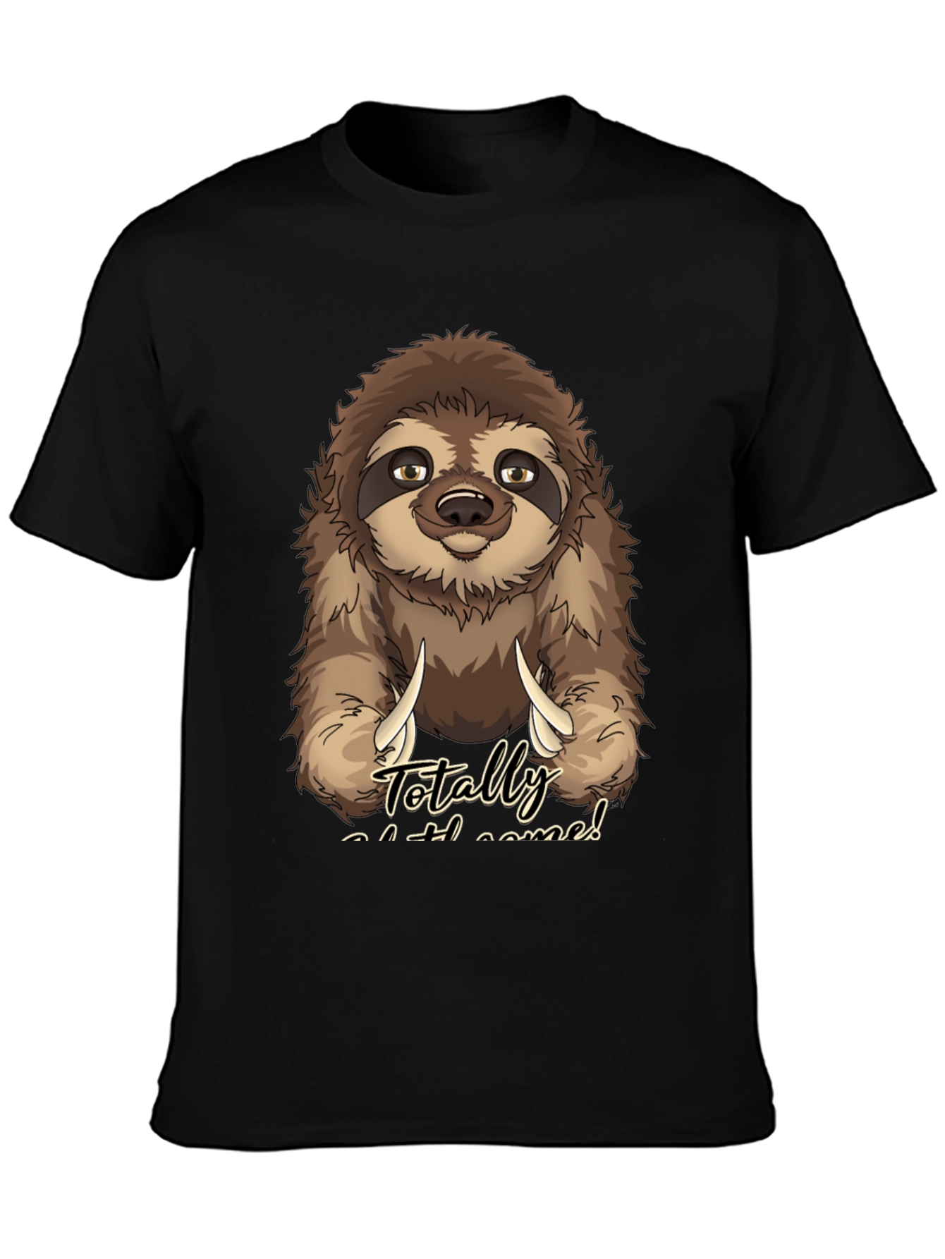 Black Sloth 'Totally Slothsome' Graphic Tee view 3