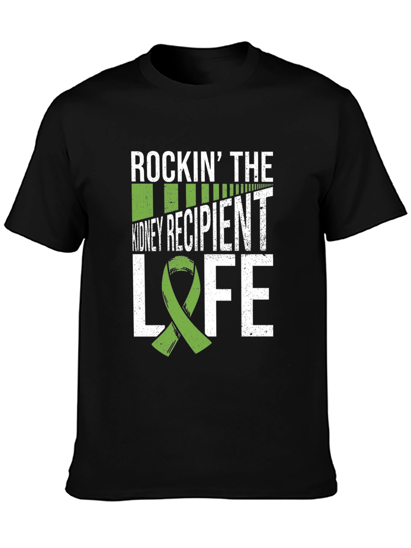 Black Kidney Recipient Life T-Shirt view 3