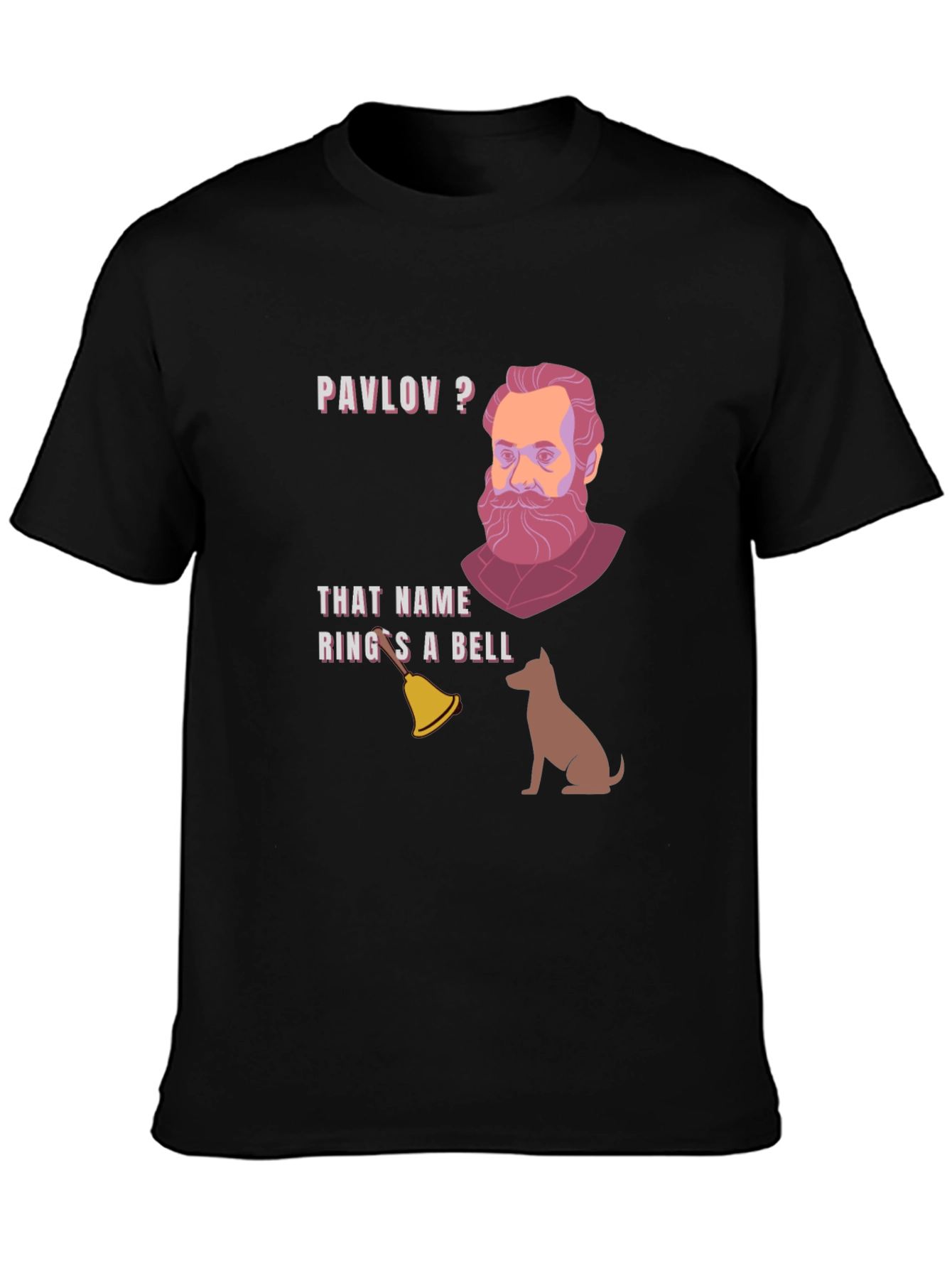 Black Pavlov's Dog T-Shirt - That Name Rings a Bell! view 3
