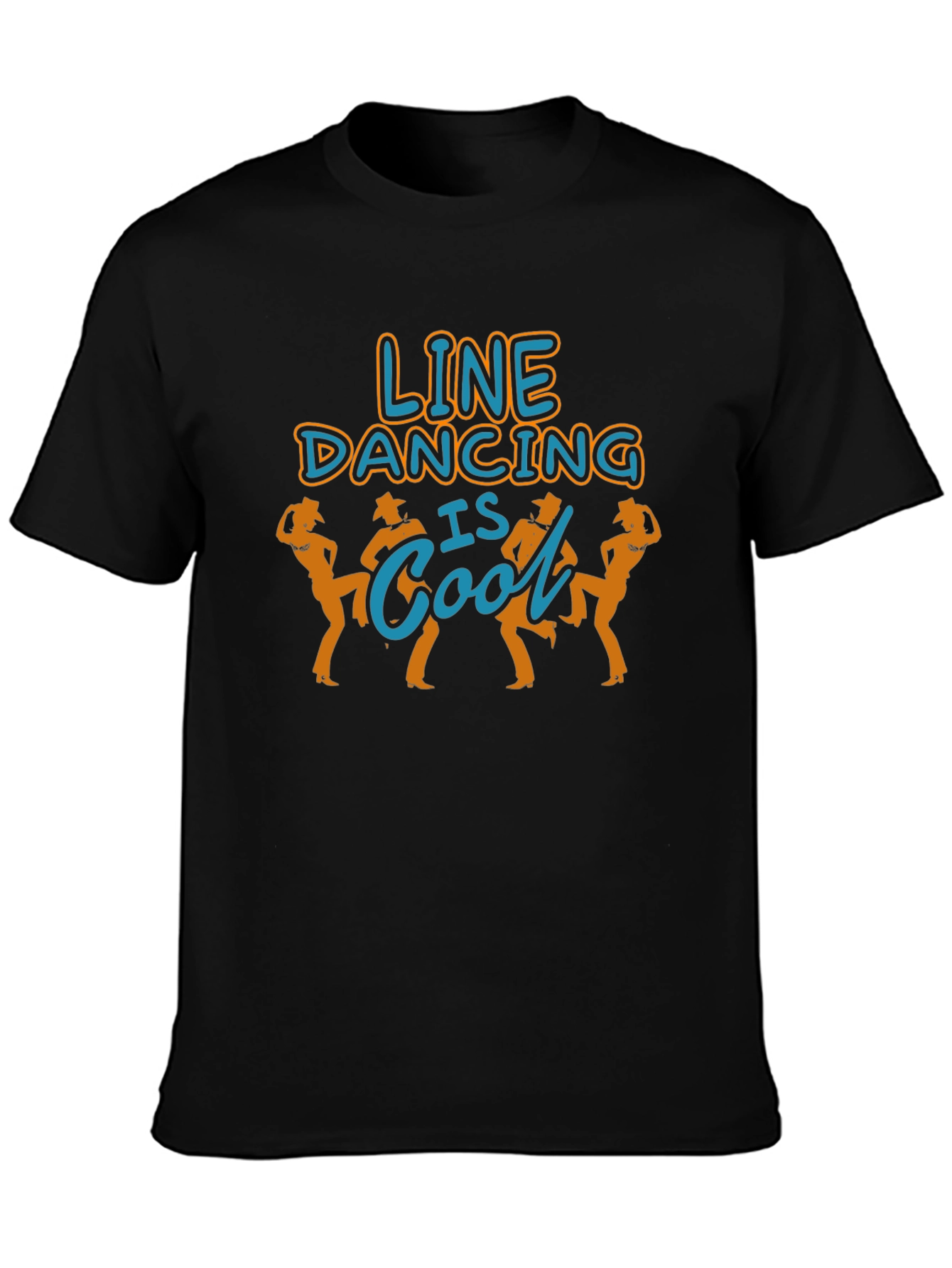 Black Line Dancing is Cool T-Shirt view 3