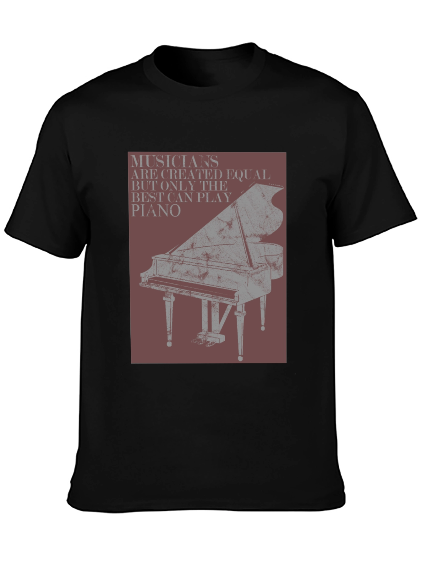 Black Musician Piano Graphic Tee - Unisex view 3
