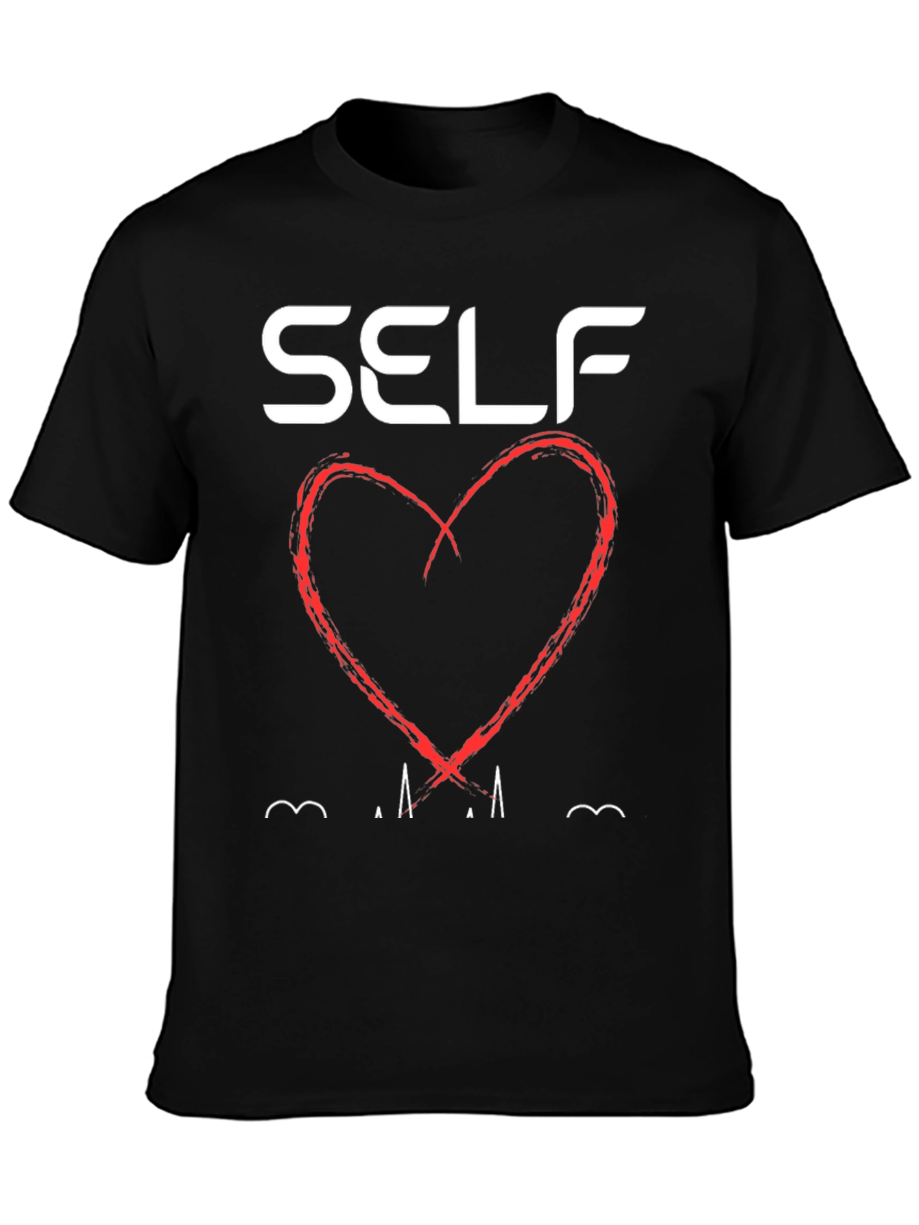 Black Self Love Graphic T-Shirt - Black view 3