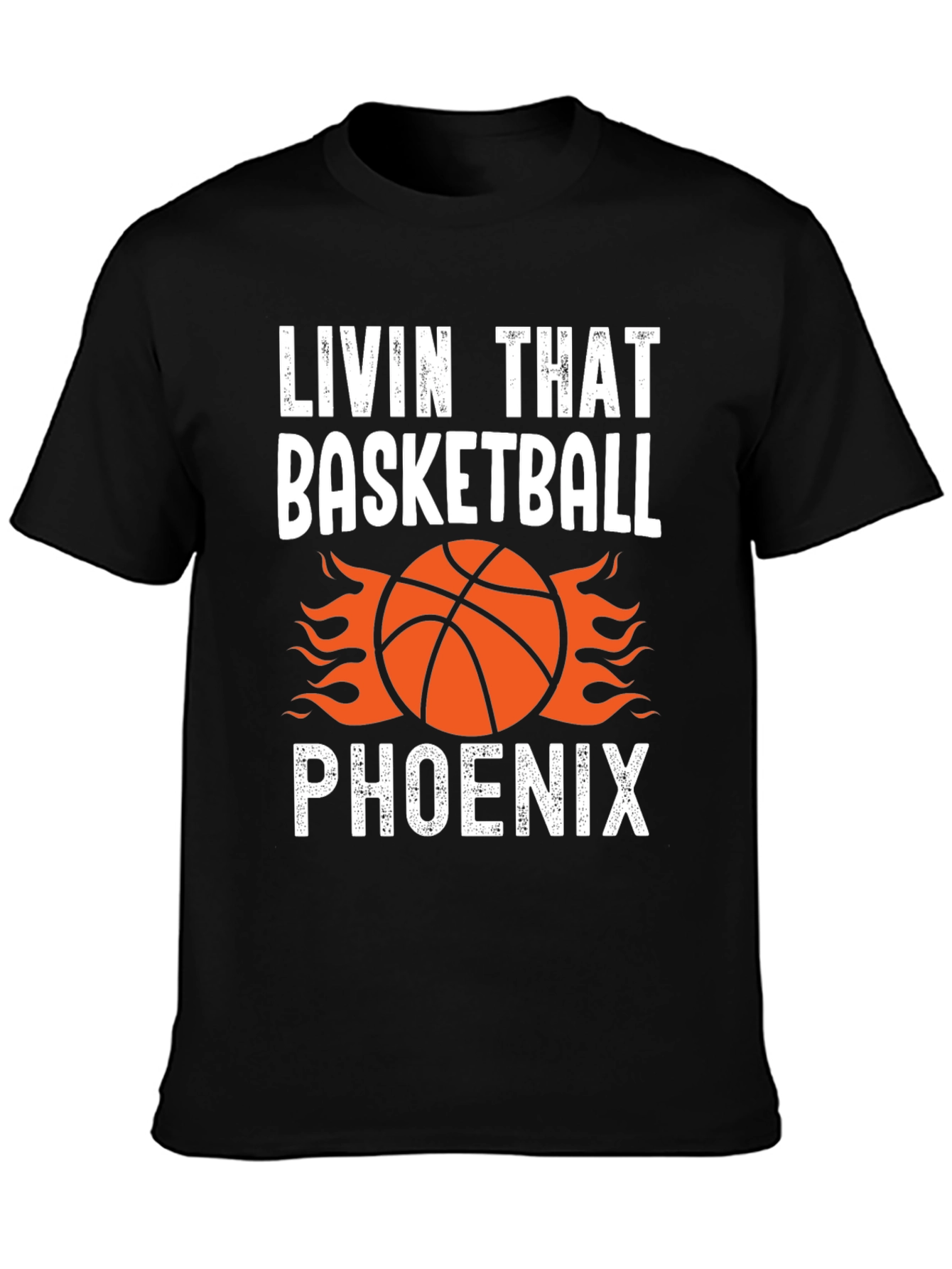Black Livin' That Basketball Phoenix Graphic Tee view 3