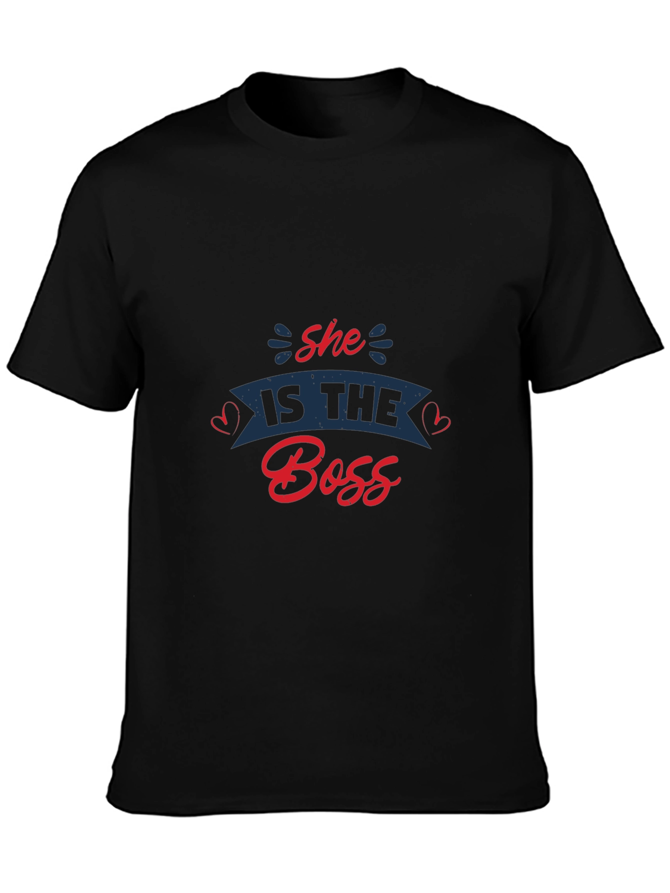 Black She Is The Boss Graphic Tee view 3