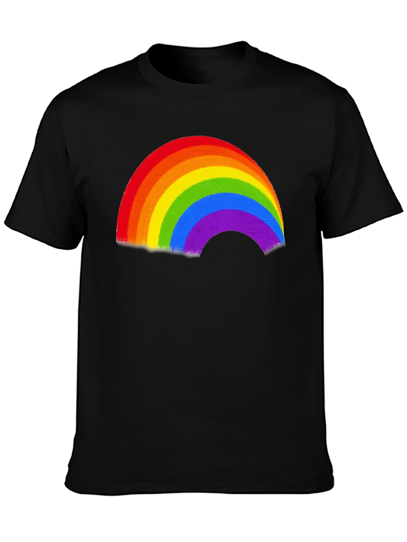 Black Rainbow Pride Graphic T-Shirt view 3