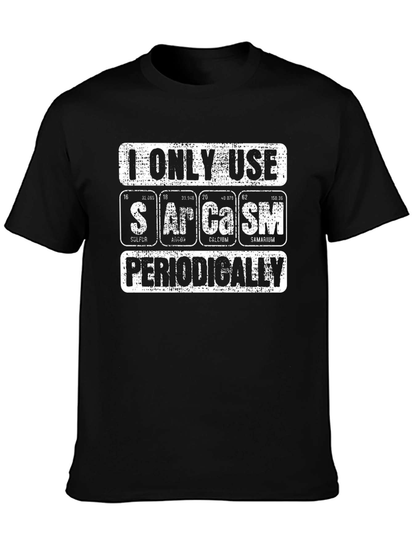Black Funny Chemistry Sarcasm T-Shirt  view 3
