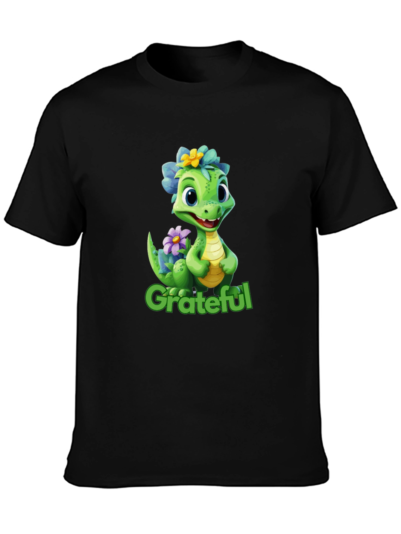Black Grateful Dragon Graphic Tee view 3
