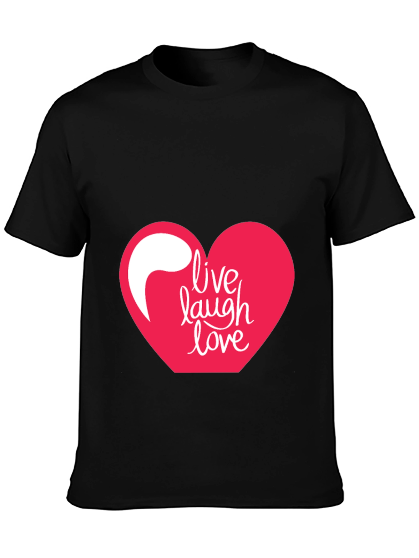 Black Live Laugh Love T-Shirt view 3