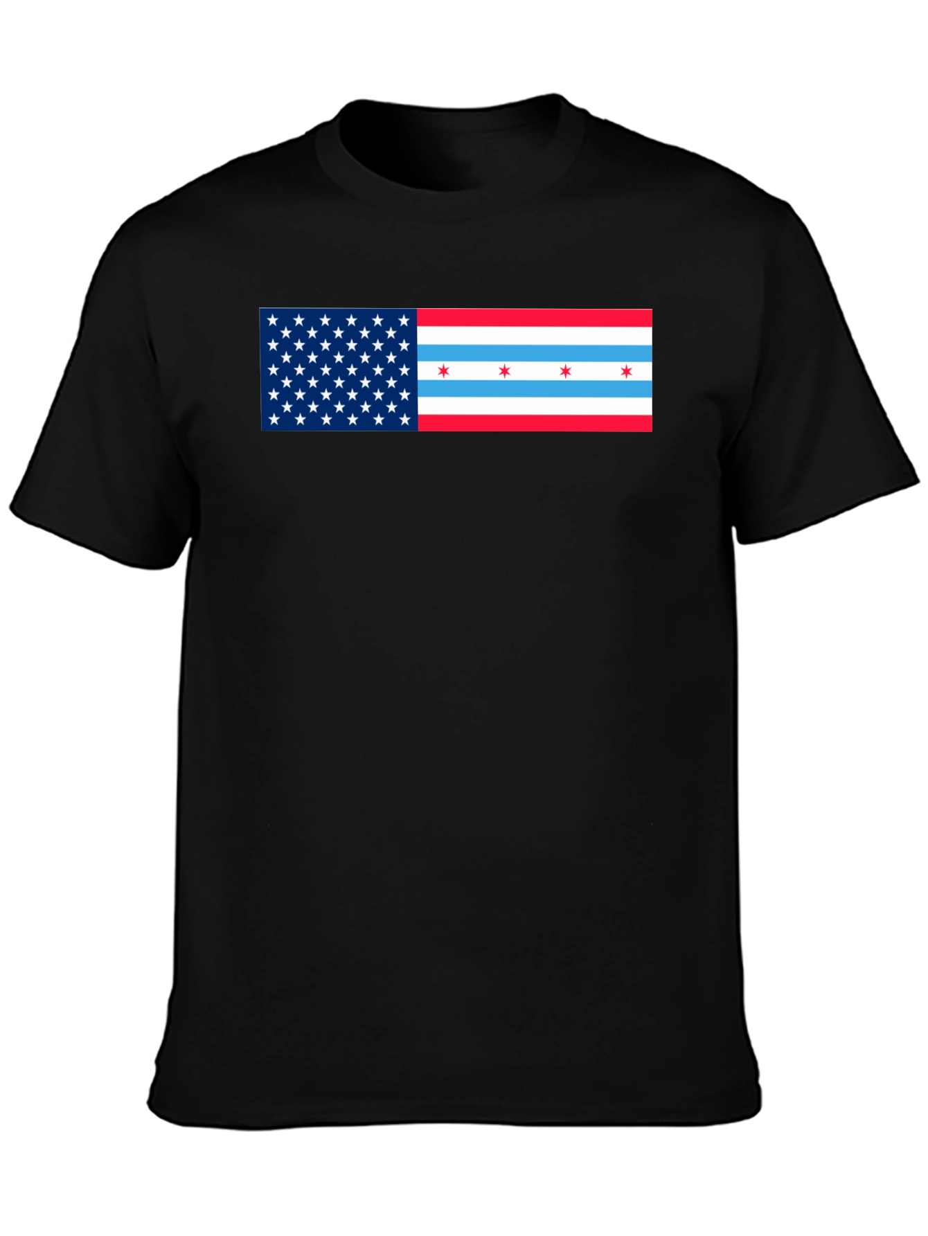 USA Chicago Flag Graphic T-Shirt - 3