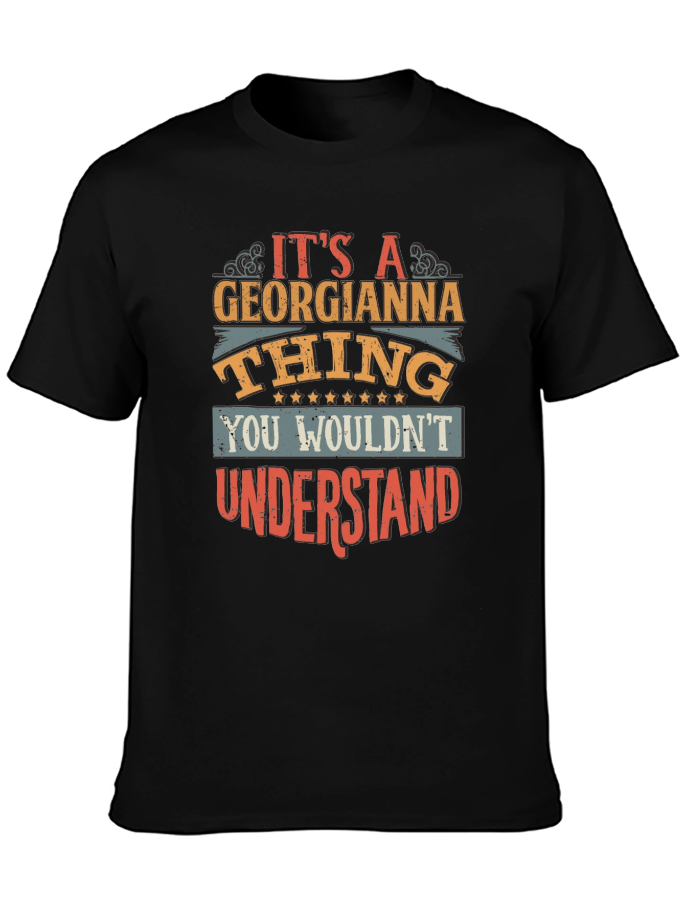 Black It's a Georgianna Thing - Graphic T-Shirt view 3