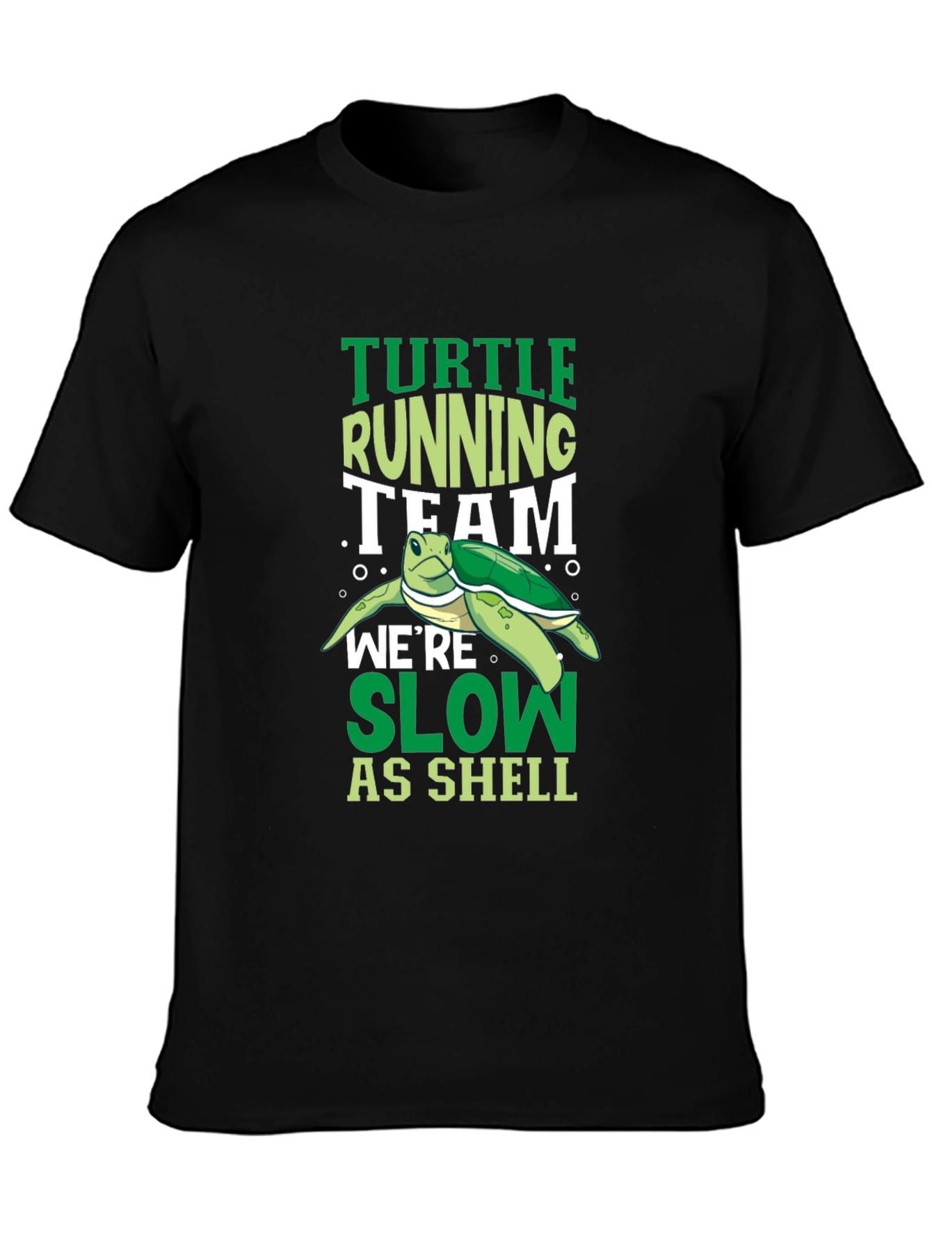 Black Turtle Running Team Graphic T-Shirt view 3