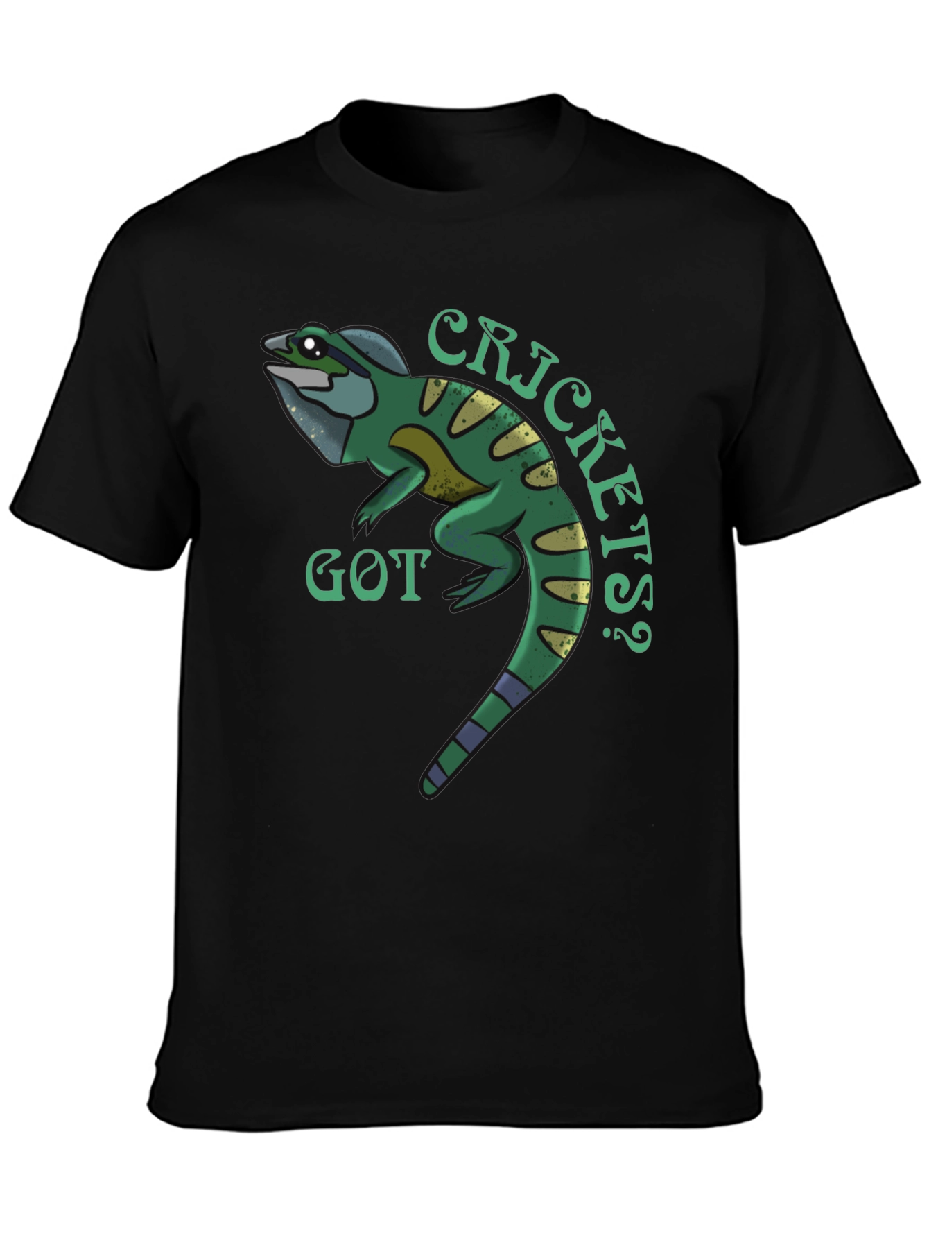 Black Got Crickets? Graphic Print Tee view 3