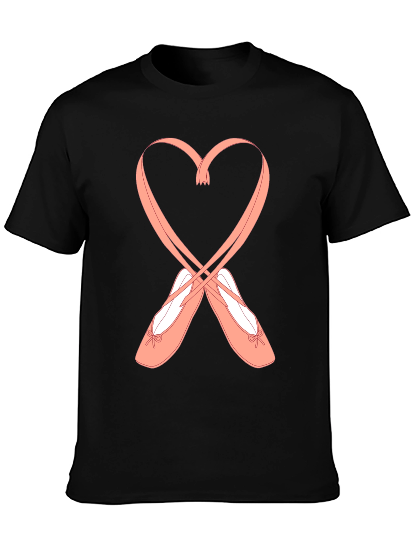Black Ballet Heart T-Shirt view 3
