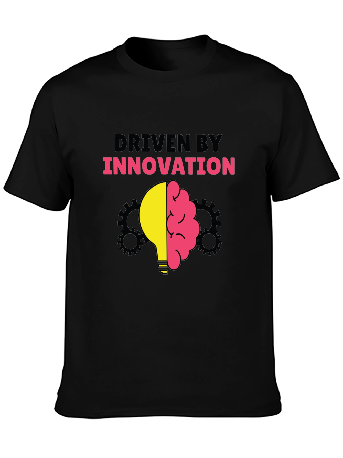 Black Driven By Innovation Graphic T-Shirt view 3
