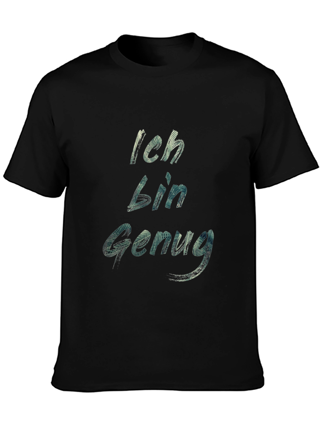 Black Ich Bin Genug T-Shirt - Black view 3