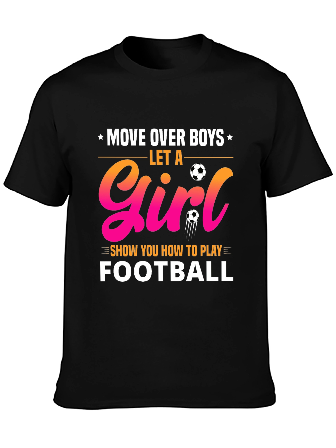 Girl's Football T-Shirt - 3