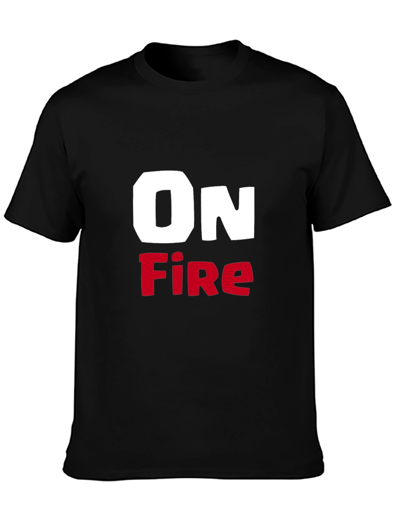 Black On Fire Graphic T-Shirt - Bold Statement Tee view 3