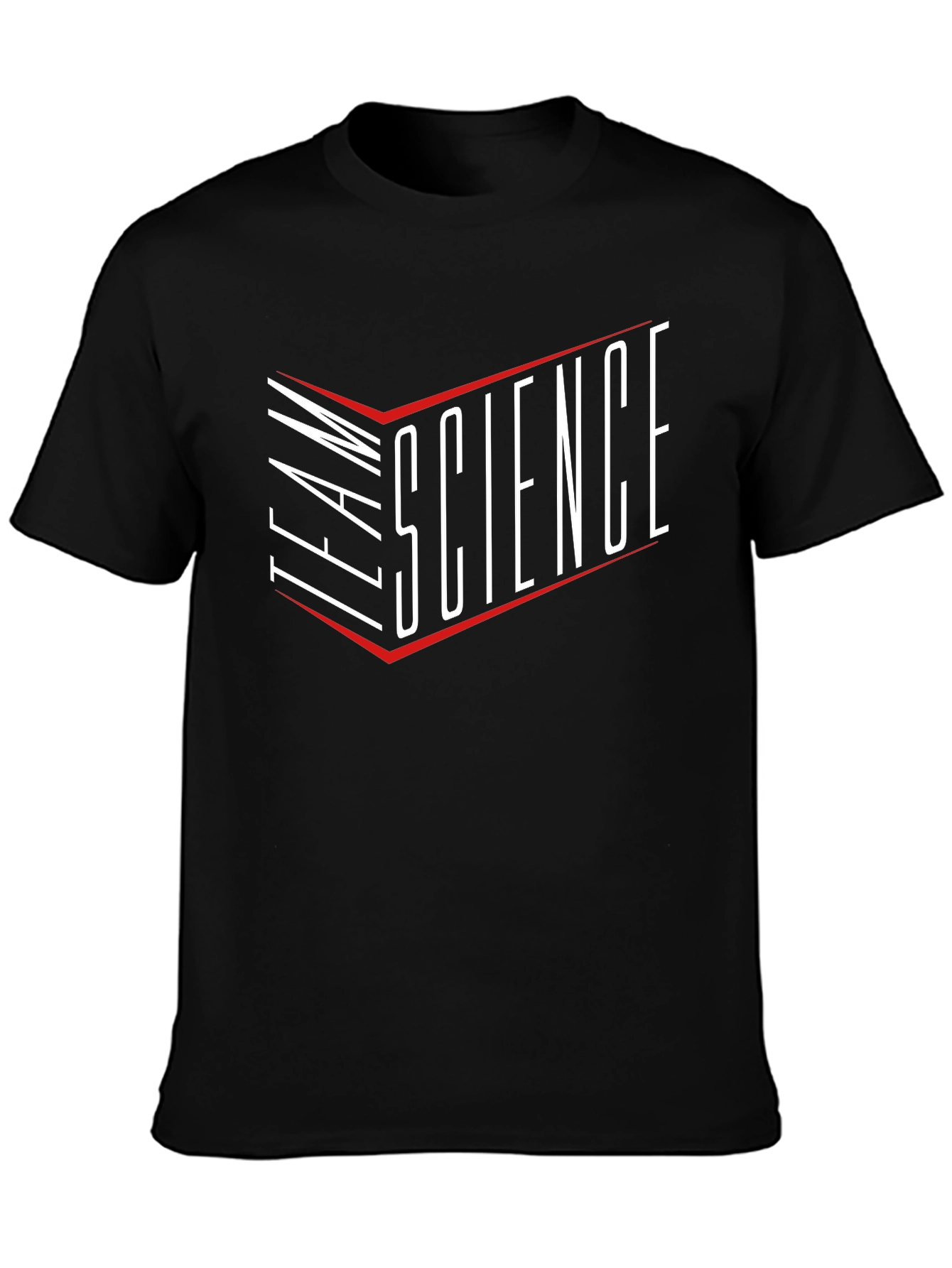 Black Team Science Graphic Black T-Shirt view 3
