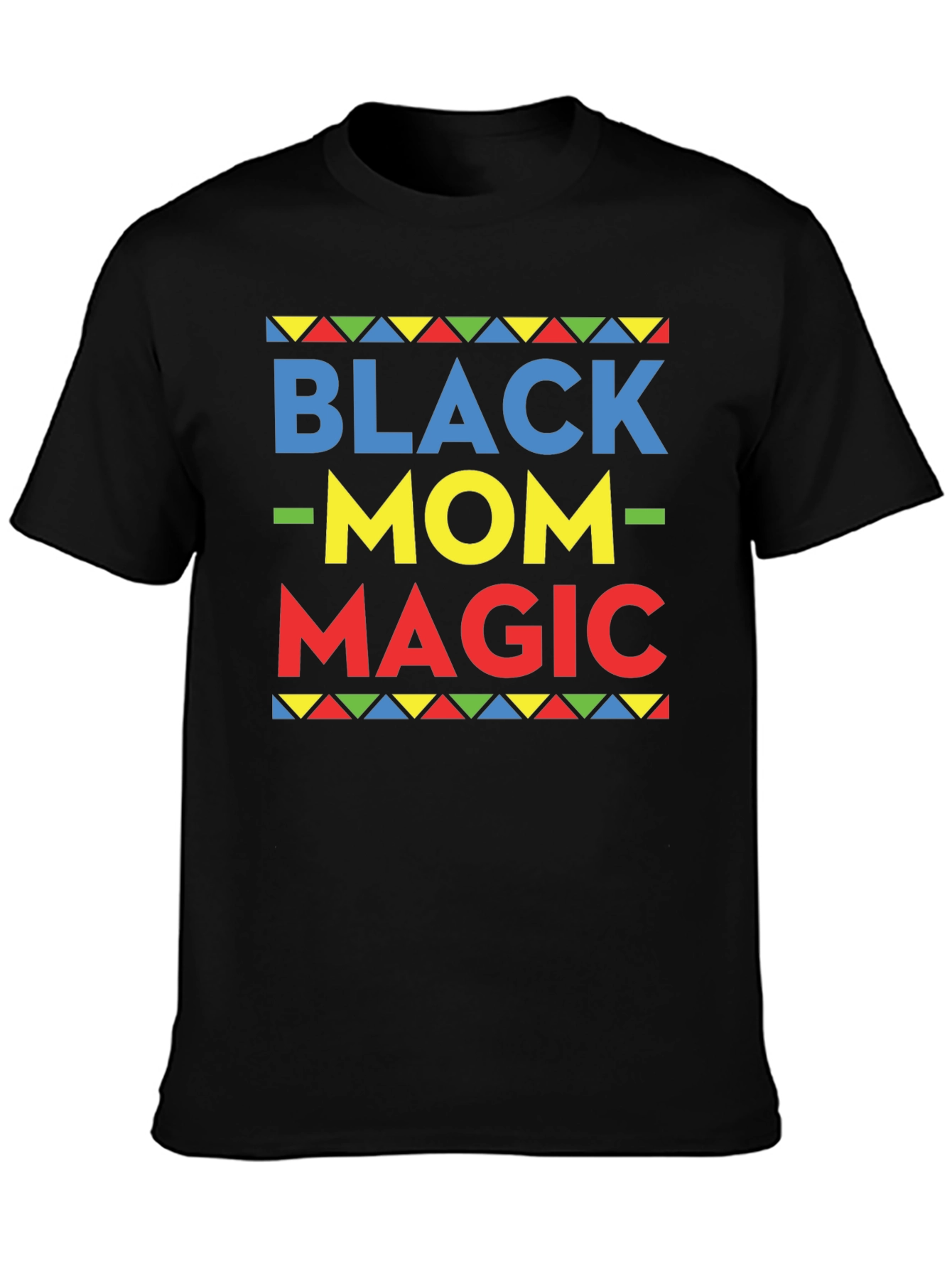 Black Black Mom Magic Graphic T-Shirt view 3