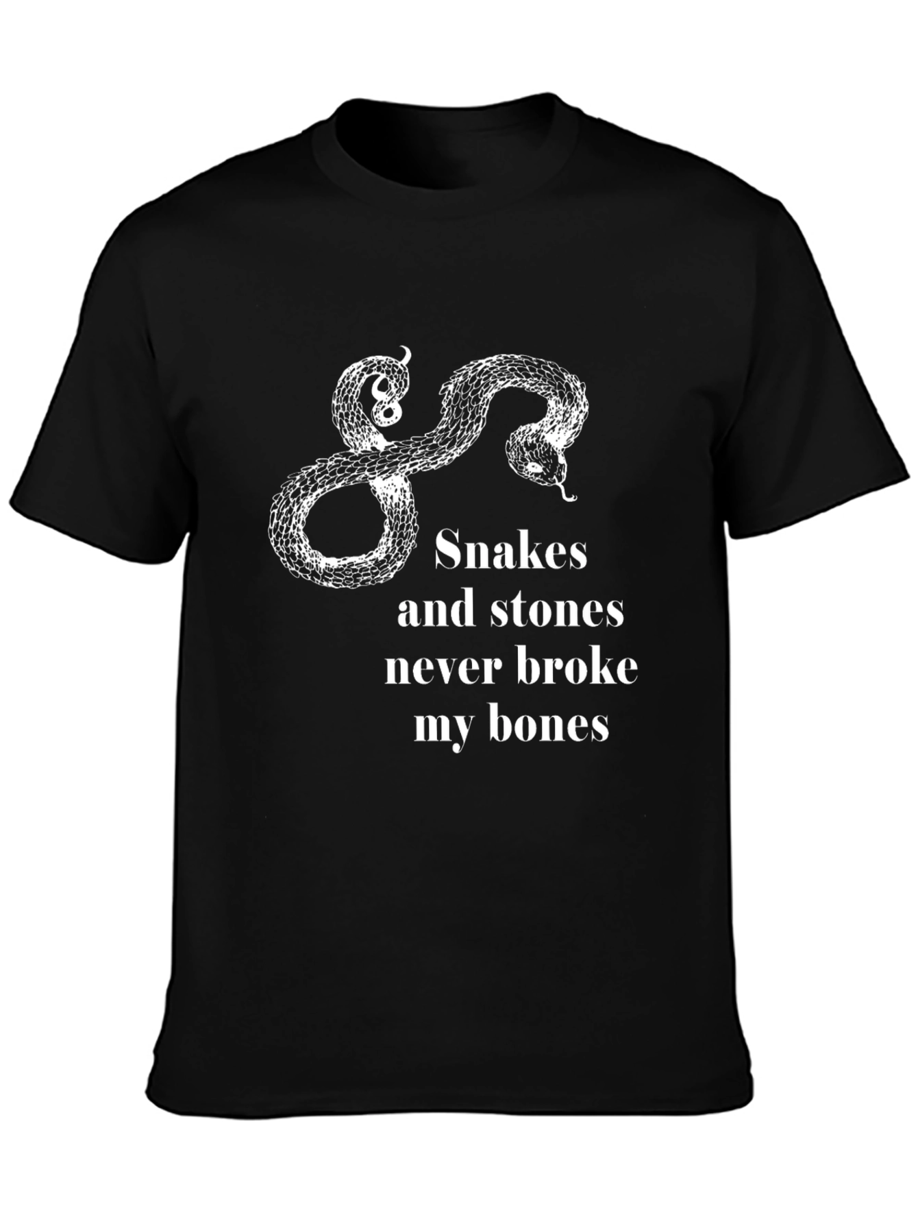 Black Snakes and Stones Graphic Tee - Never Broke My Bones view 3