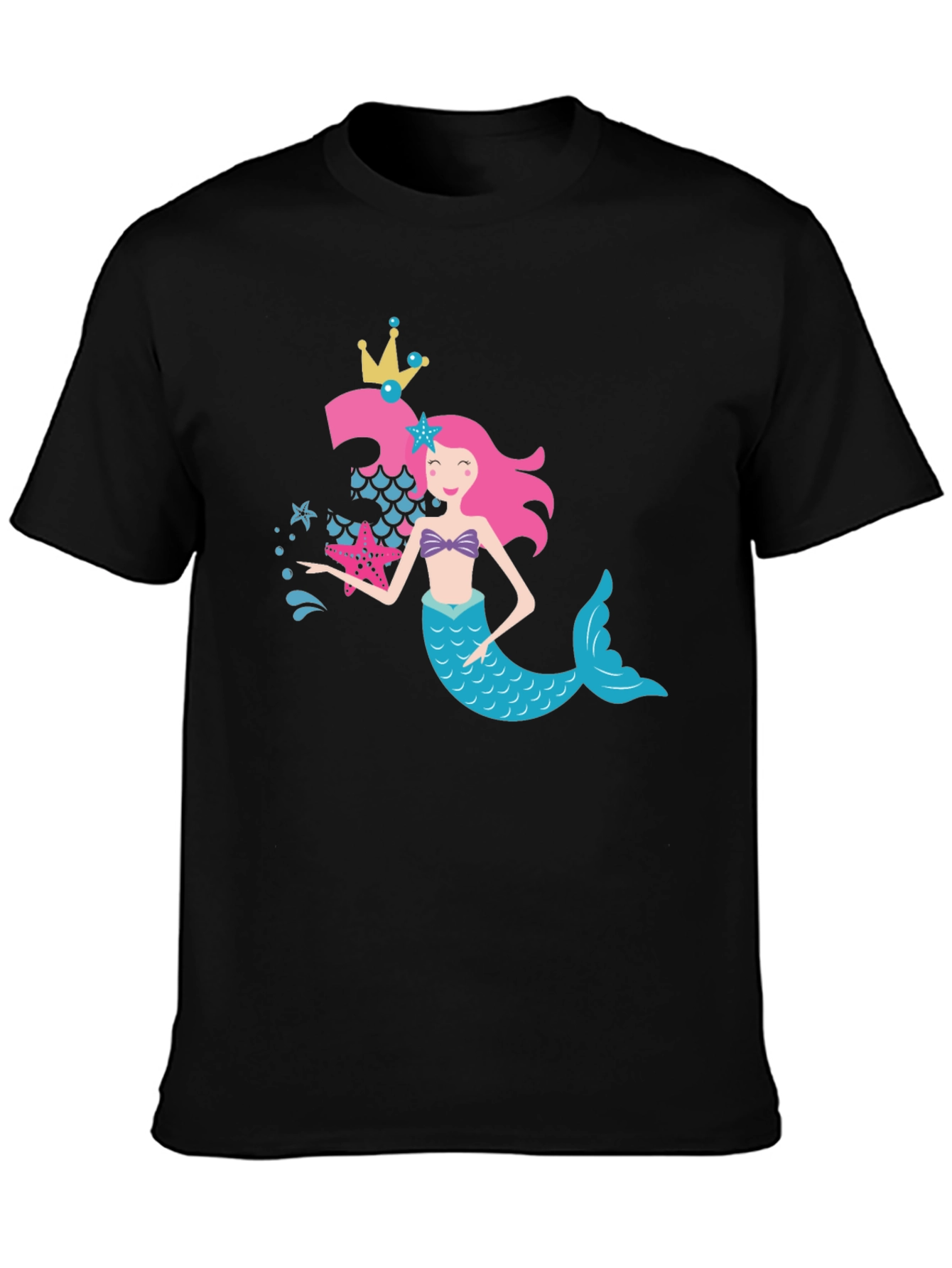 Mermaid Birthday Girl T-Shirt - 3