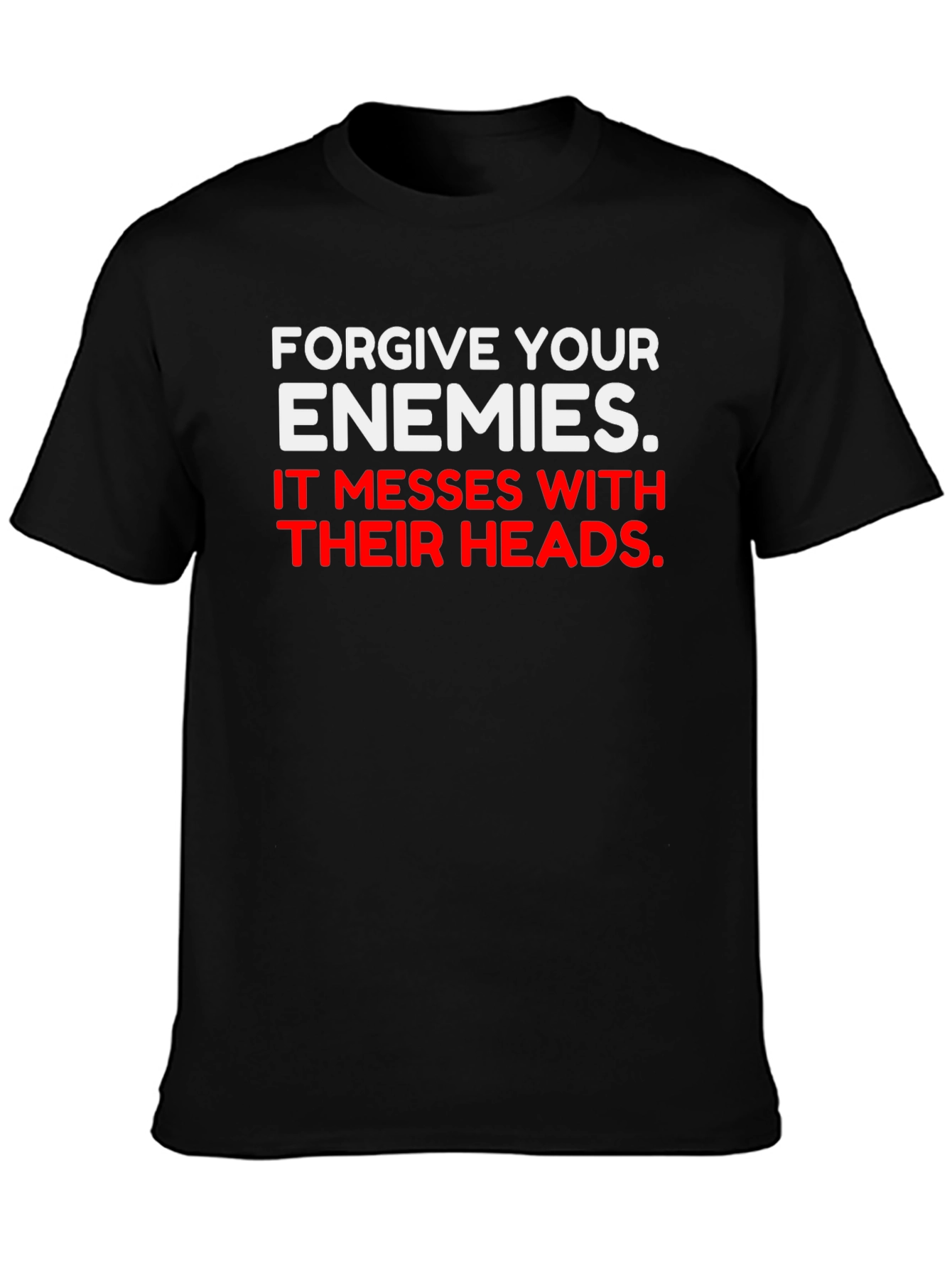 Black Forgive Your Enemies Graphic Tee view 3