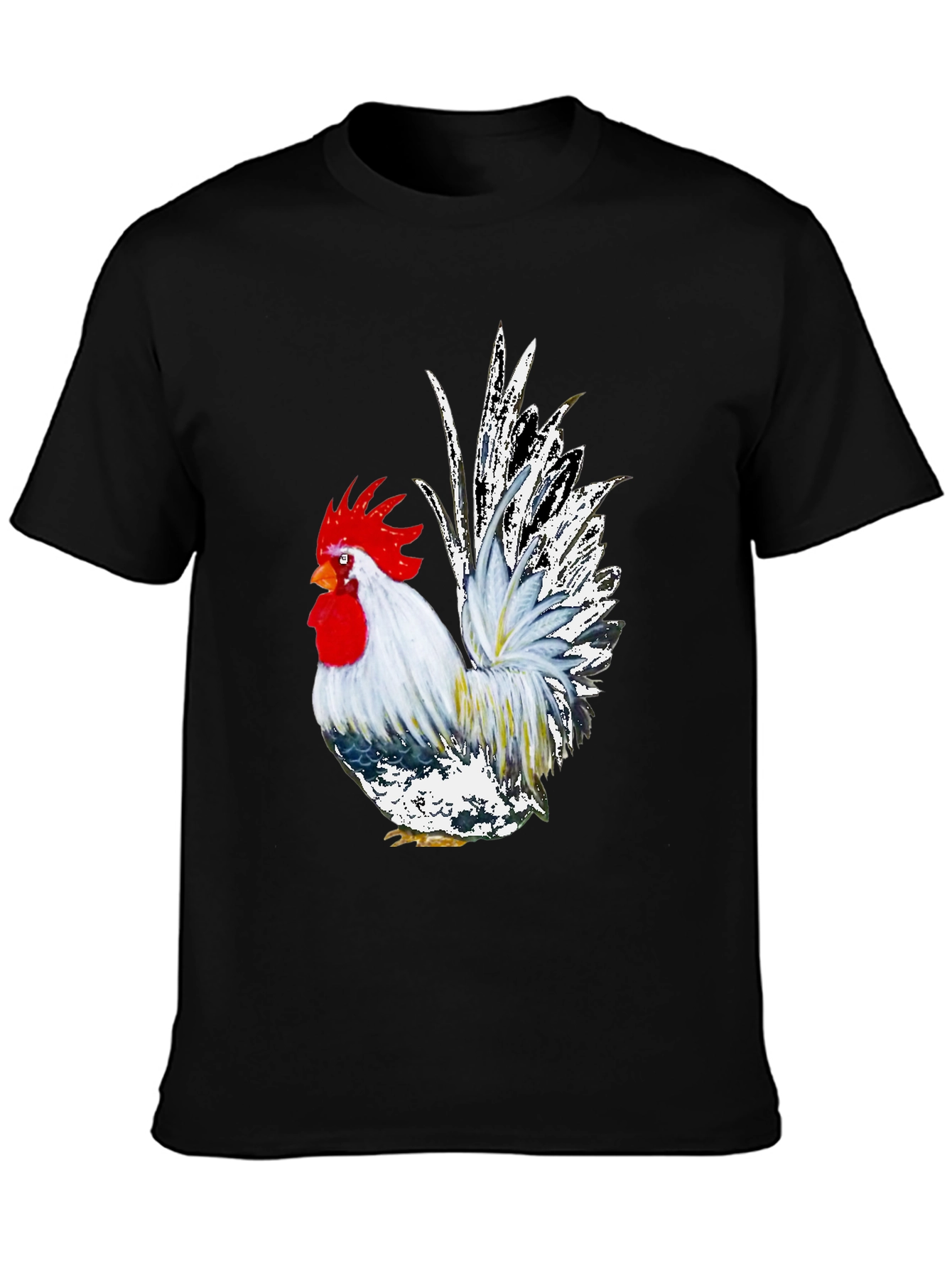 Rooster Graphic Tee - Cool Farm Animal T-Shirt - 3