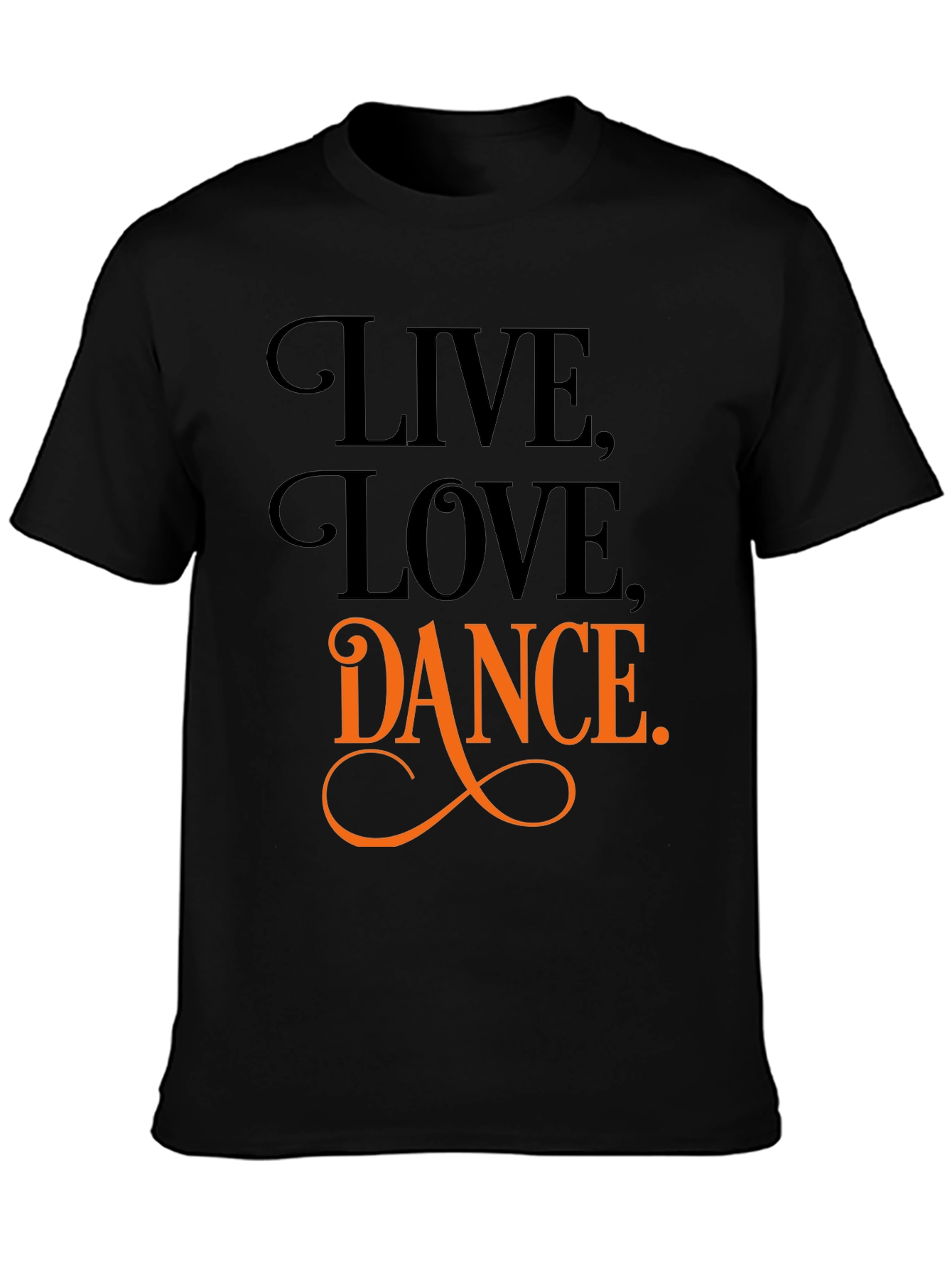Black Live, Love, Dance Graphic Tee view 3