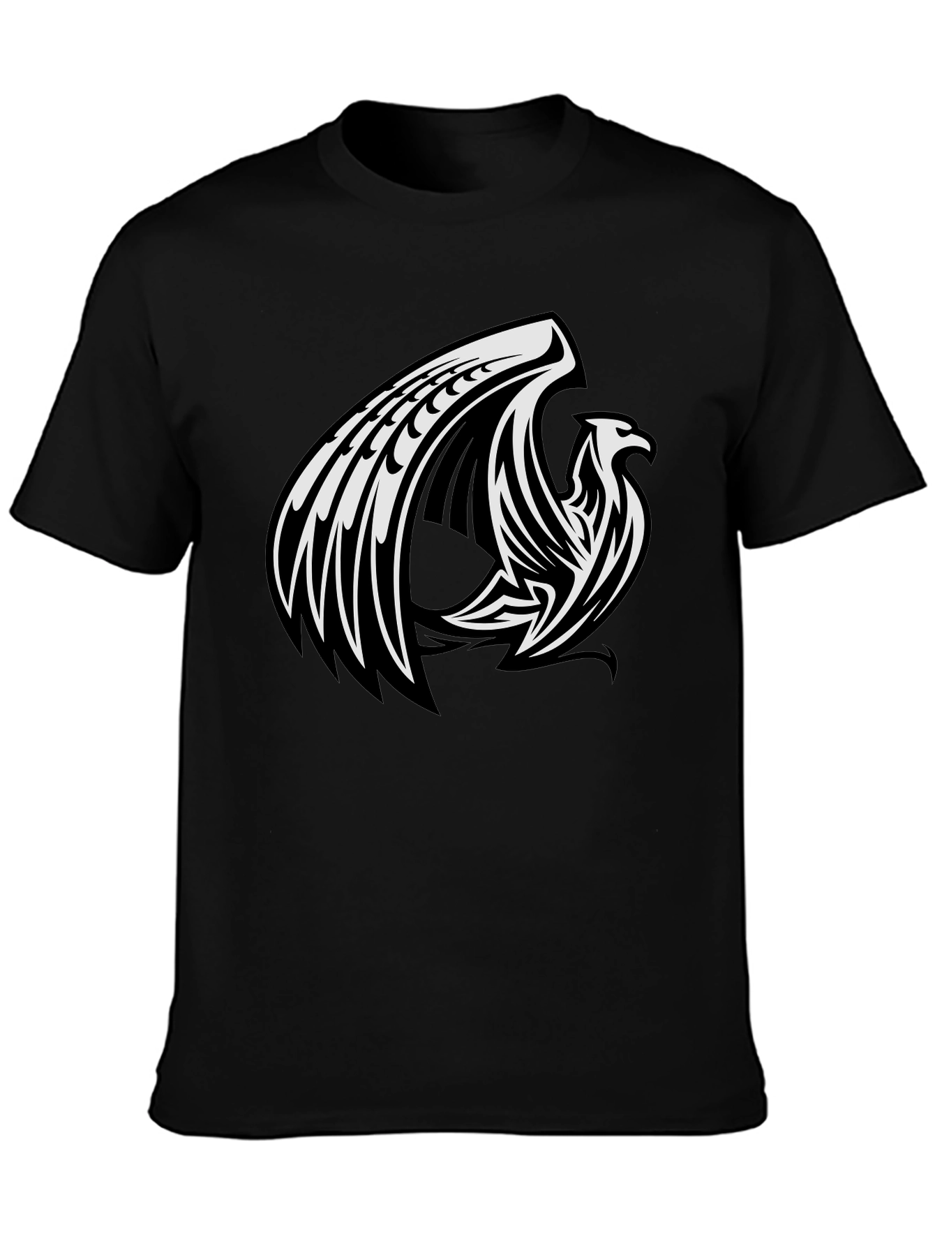 Black Phoenix Graphic Black T-Shirt view 3