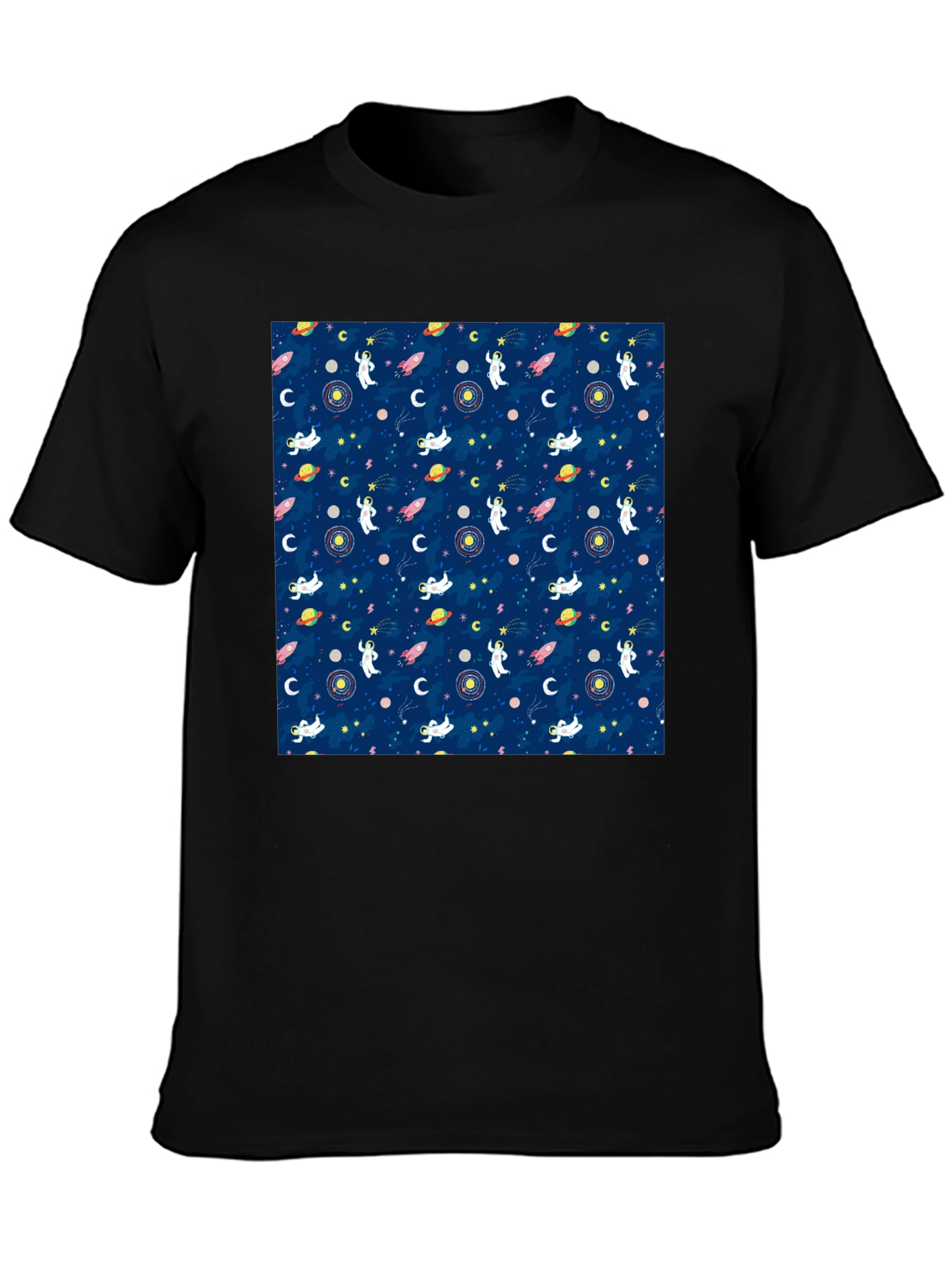 Cosmic Astronauts Black T-Shirt - 3
