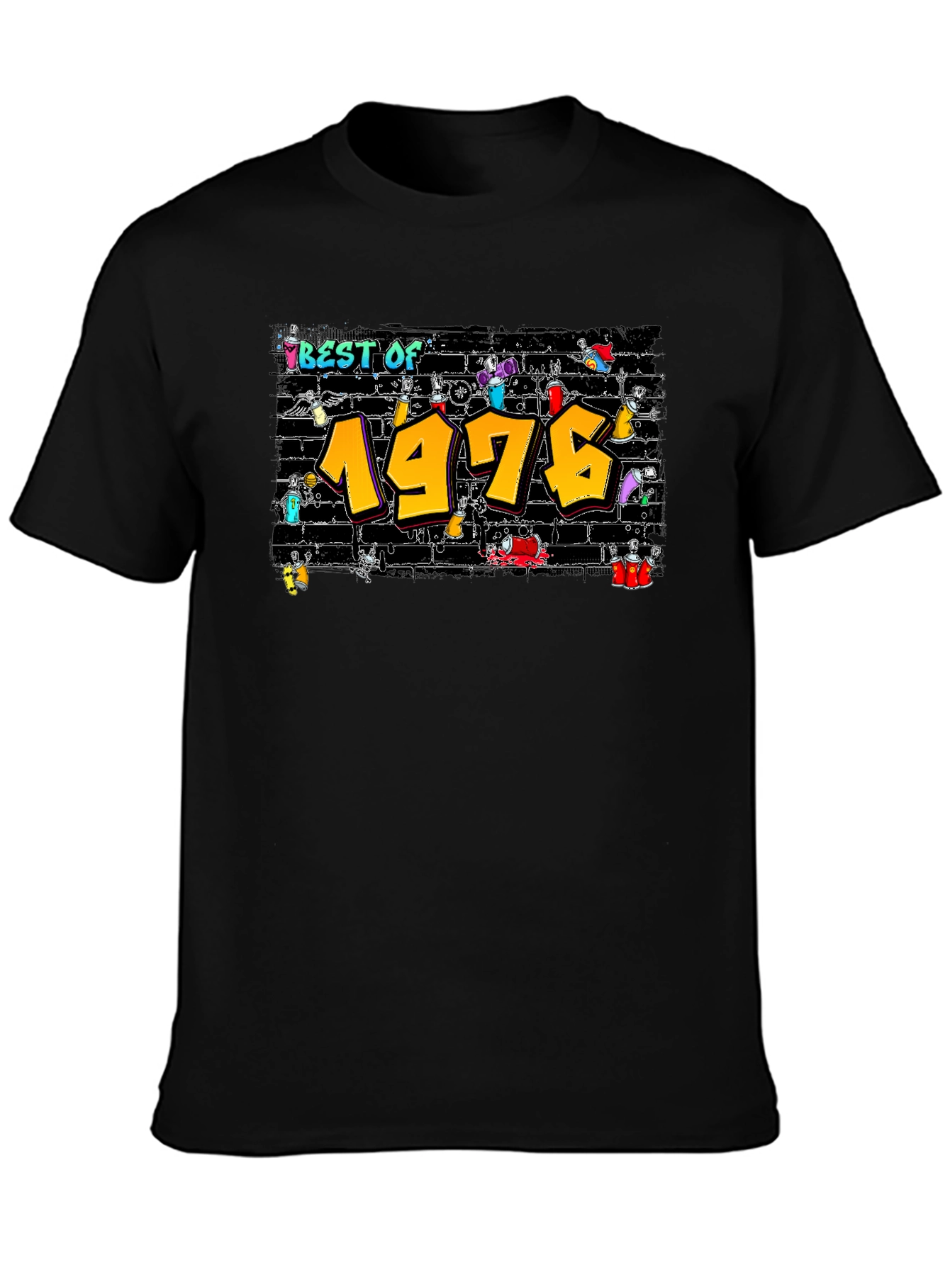 Black Best of 1976 T-Shirt view 3
