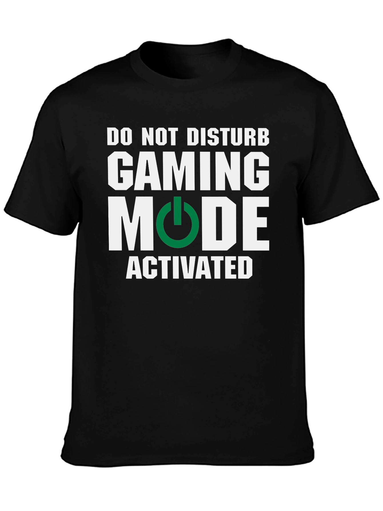 Black Gaming Mode Activated T-Shirt - Gamer Apparel view 3