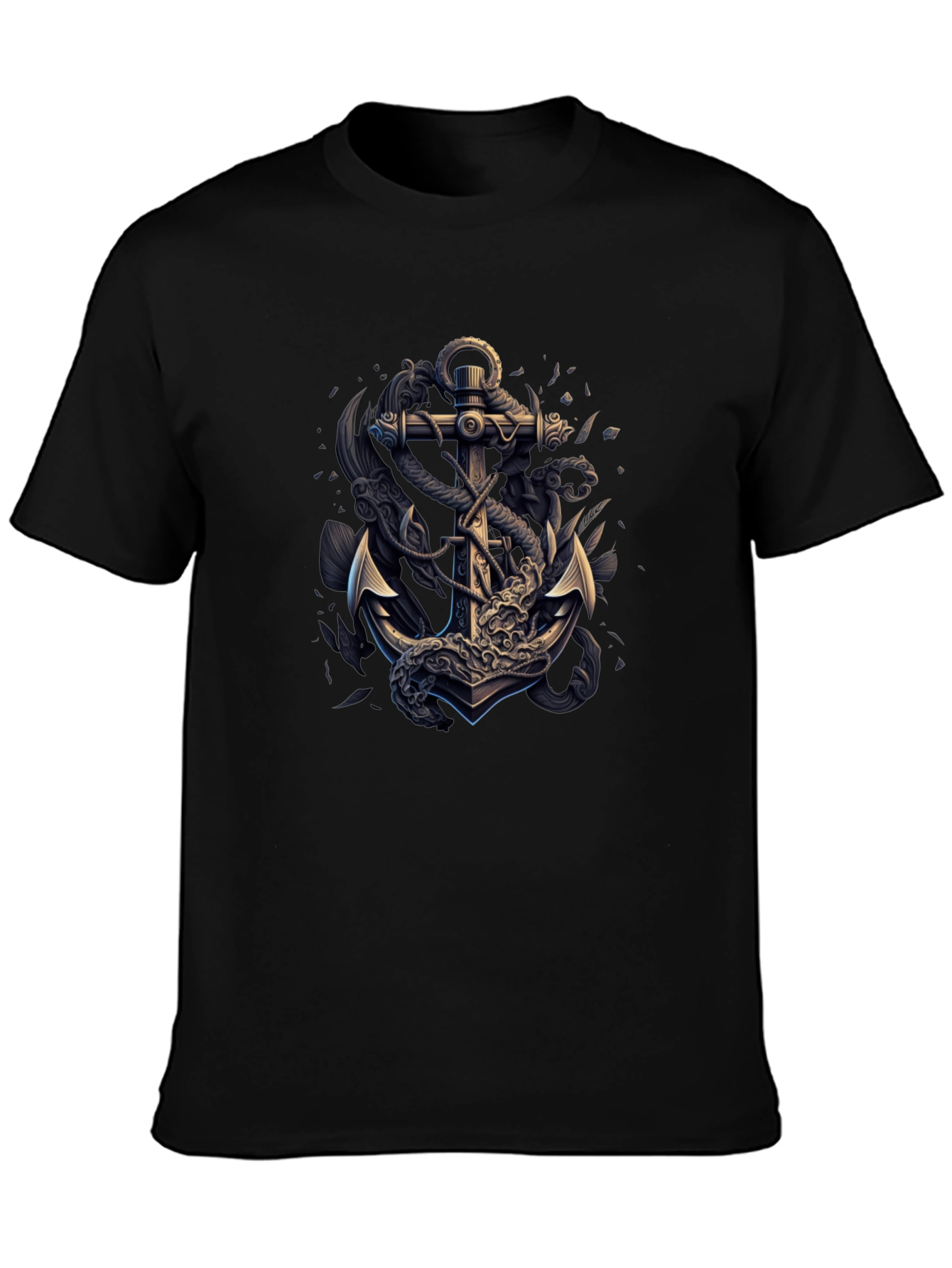 Anchor Kraken Graphic Black T-Shirt - 3